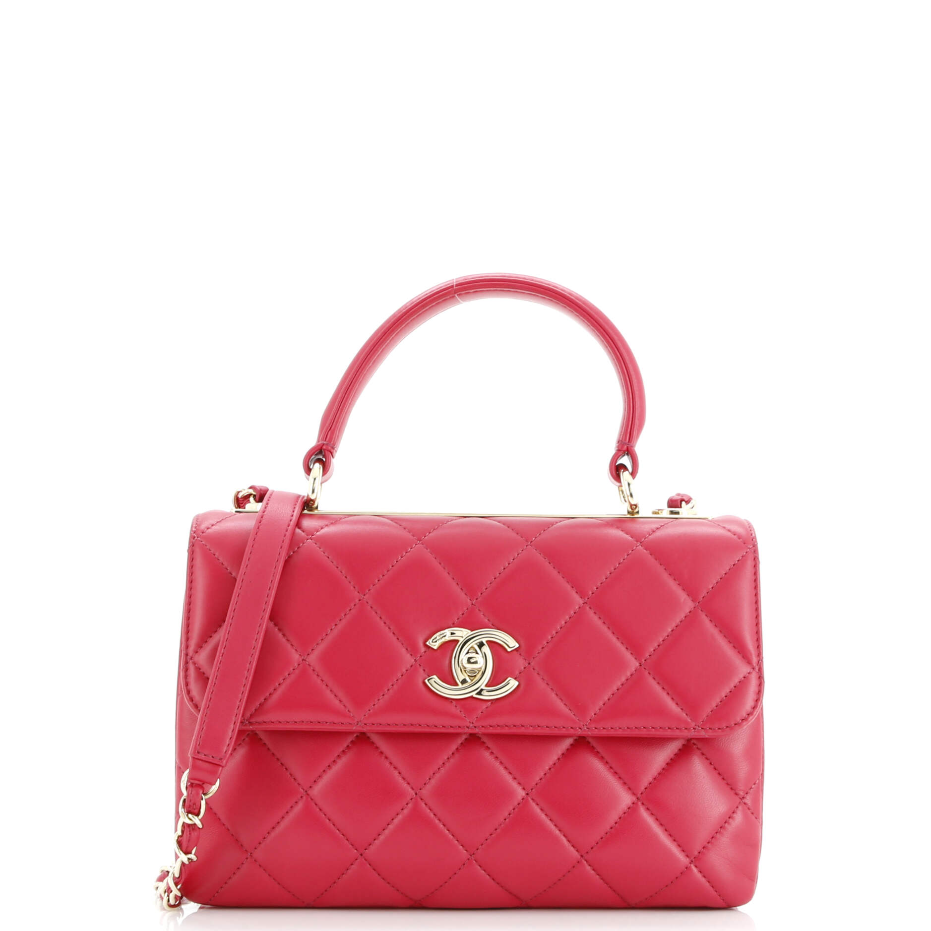 Chanel Trendy CC Top Handle Bag Quilted Lambskin Small