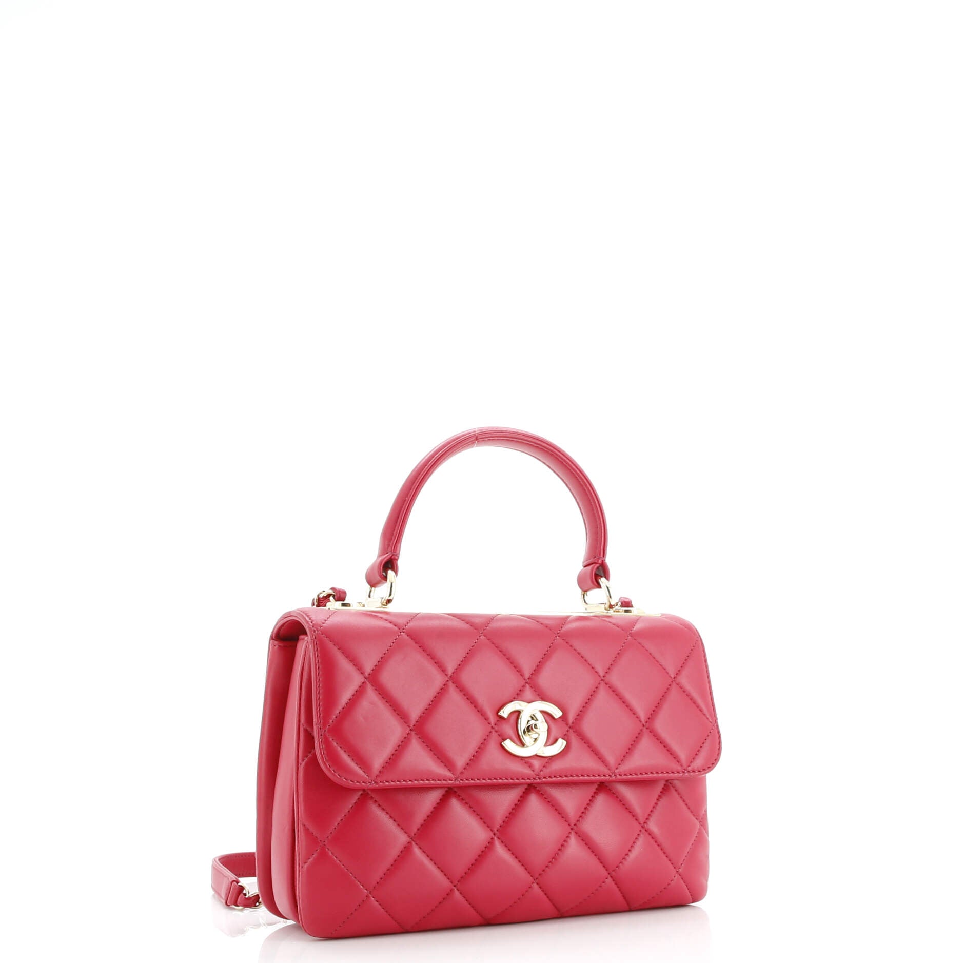 Chanel Trendy CC Top Handle Bag Quilted Lambskin Small