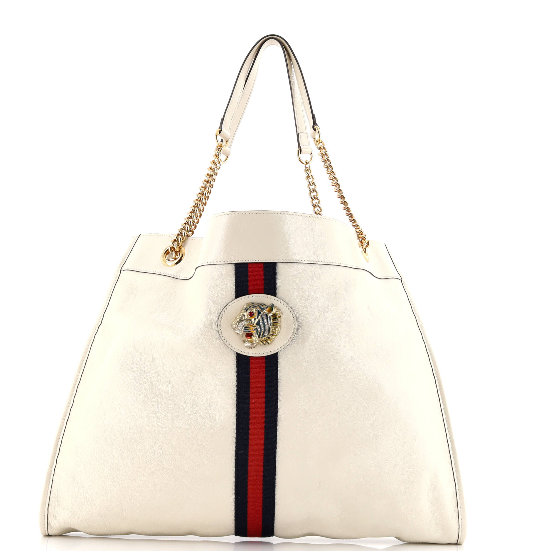 Gucci Rajah Chain Tote Leather Large