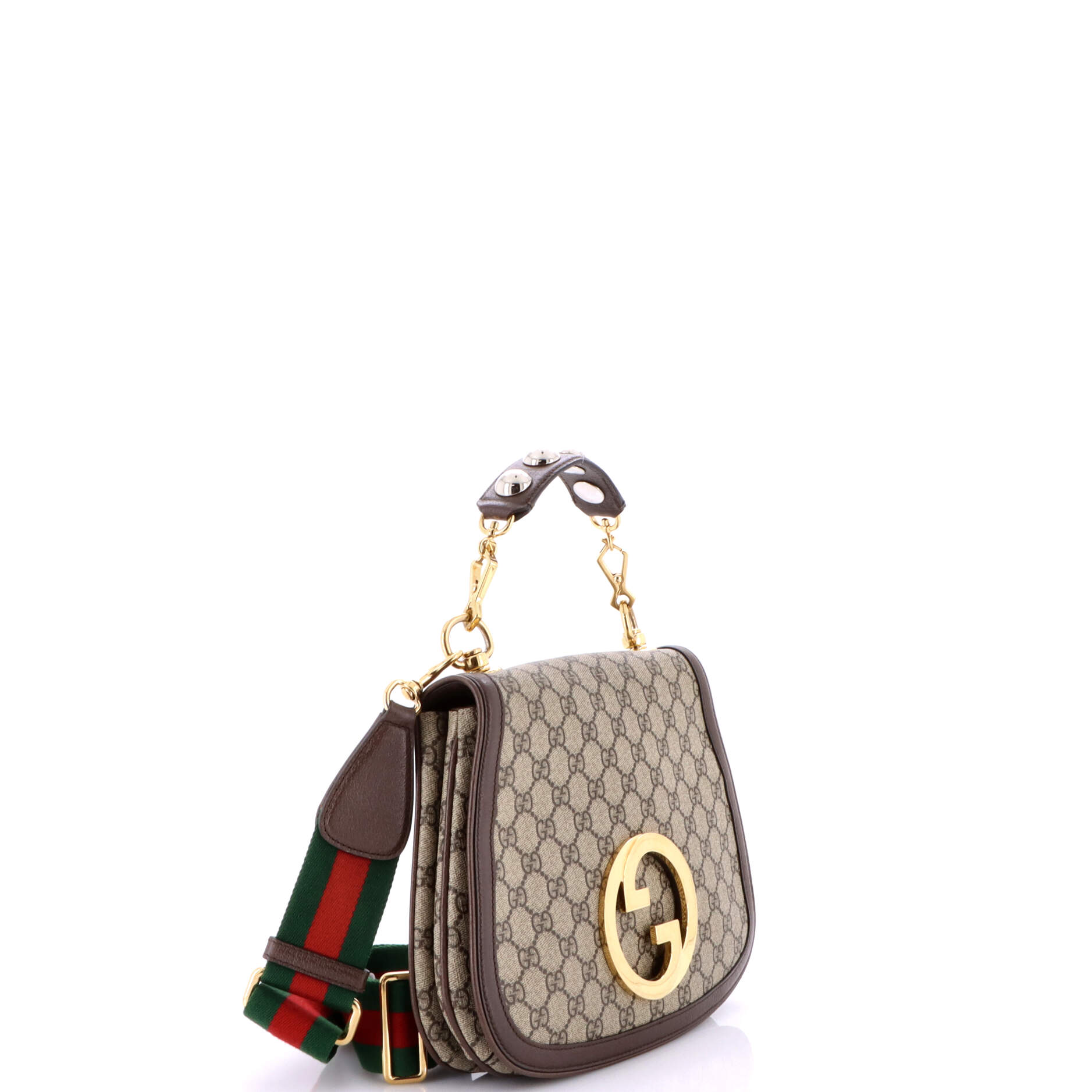 Gucci Blondie NM Top Handle Bag GG Coated Canvas Medium