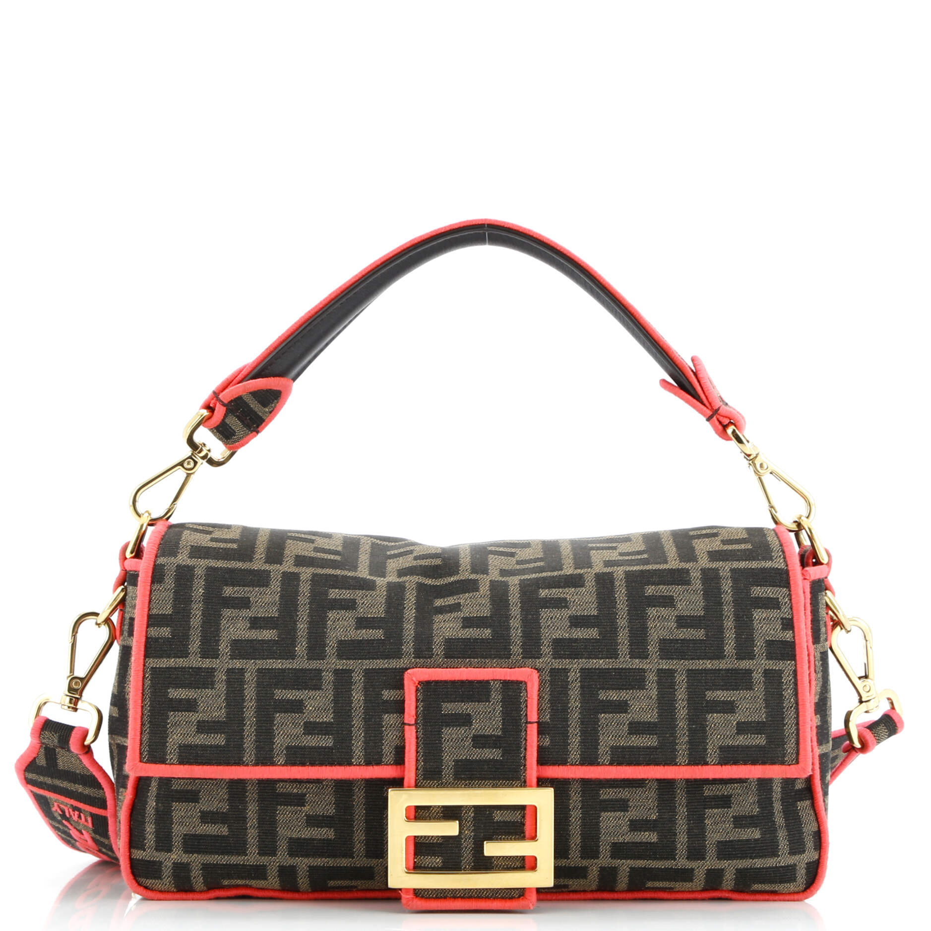 Fendi Baguette NM Bag Zucca Canvas Medium