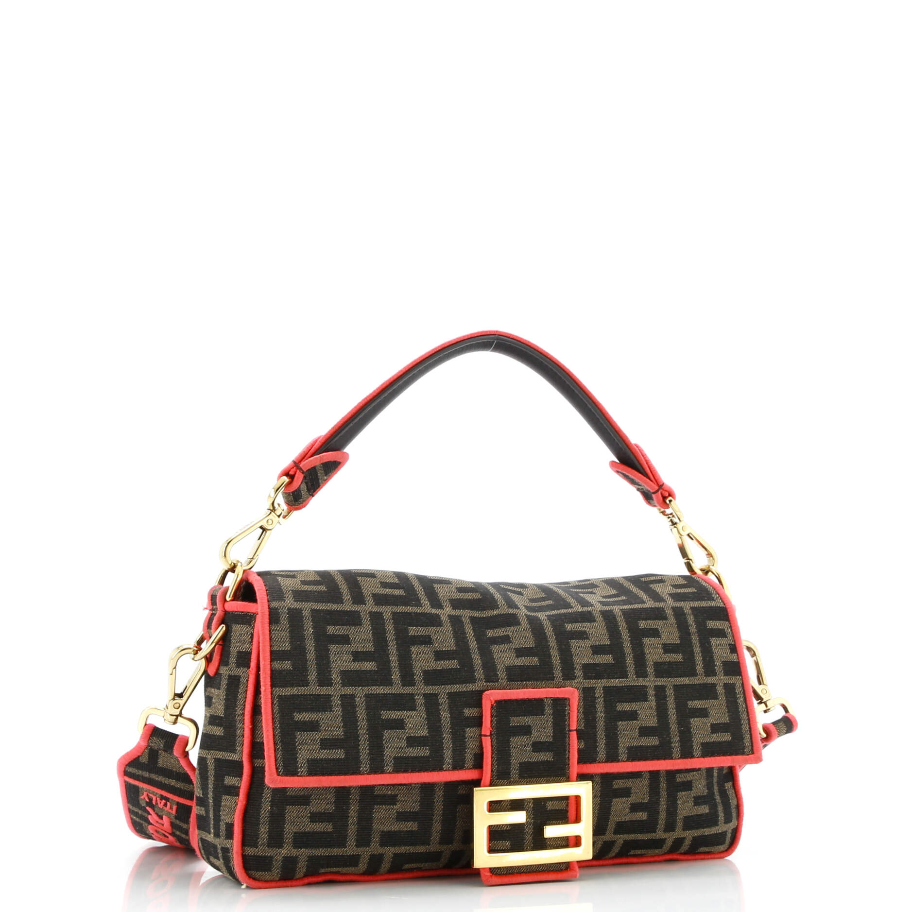 Fendi Baguette NM Bag Zucca Canvas Medium