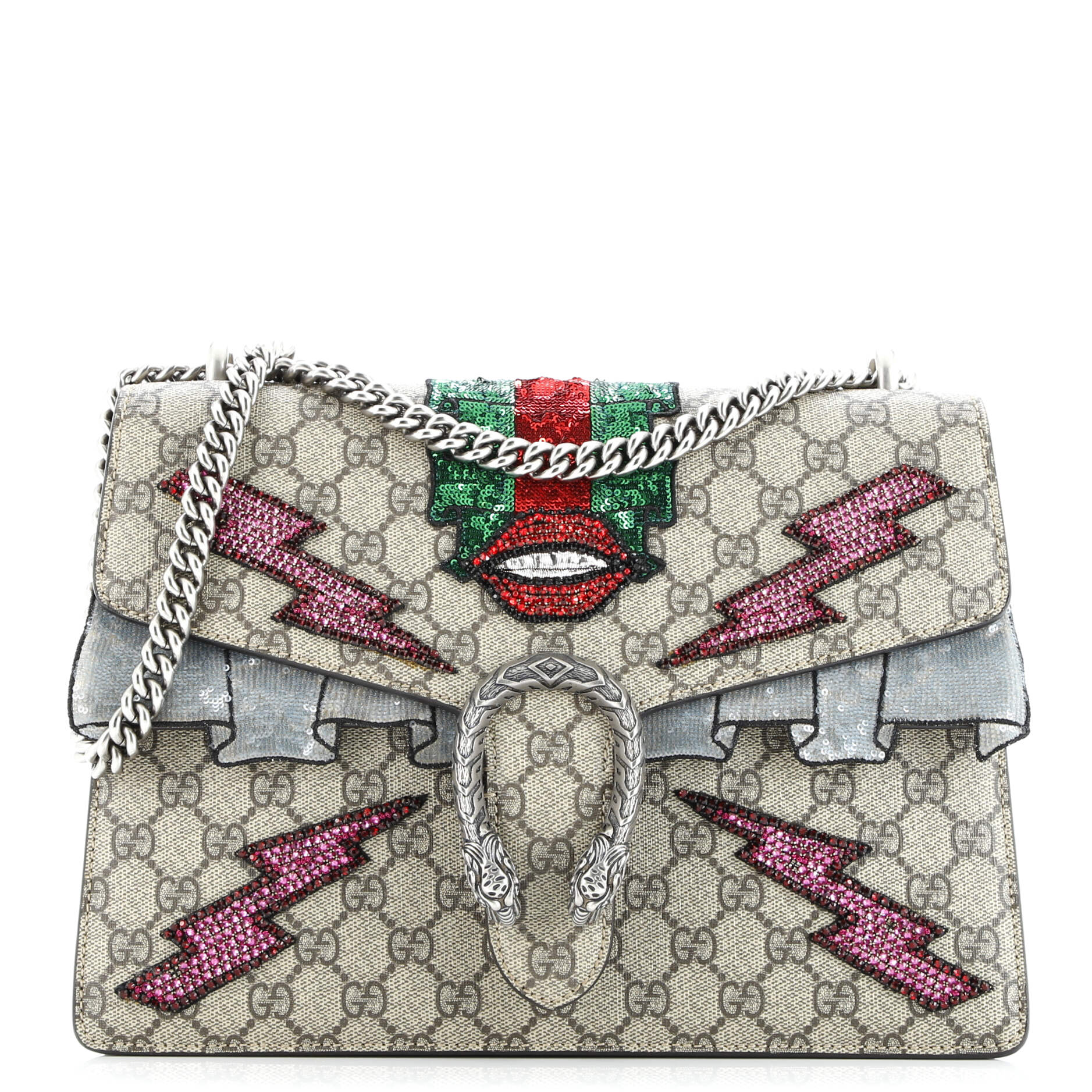 Gucci Dionysus Bag Embellished GG Coated Canvas Medium