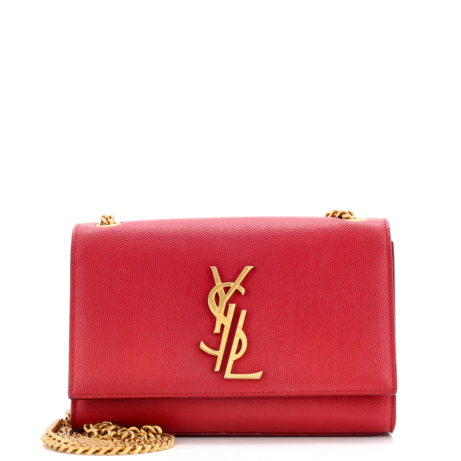 Saint Laurent Deconstructed Monogram Crossbody Grainy Leather Medium