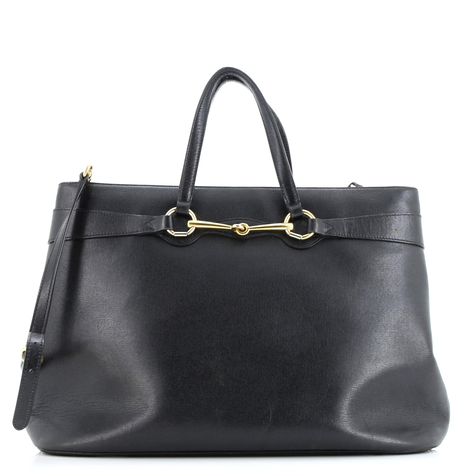 Gucci Bright Bit Convertible Tote Leather Large