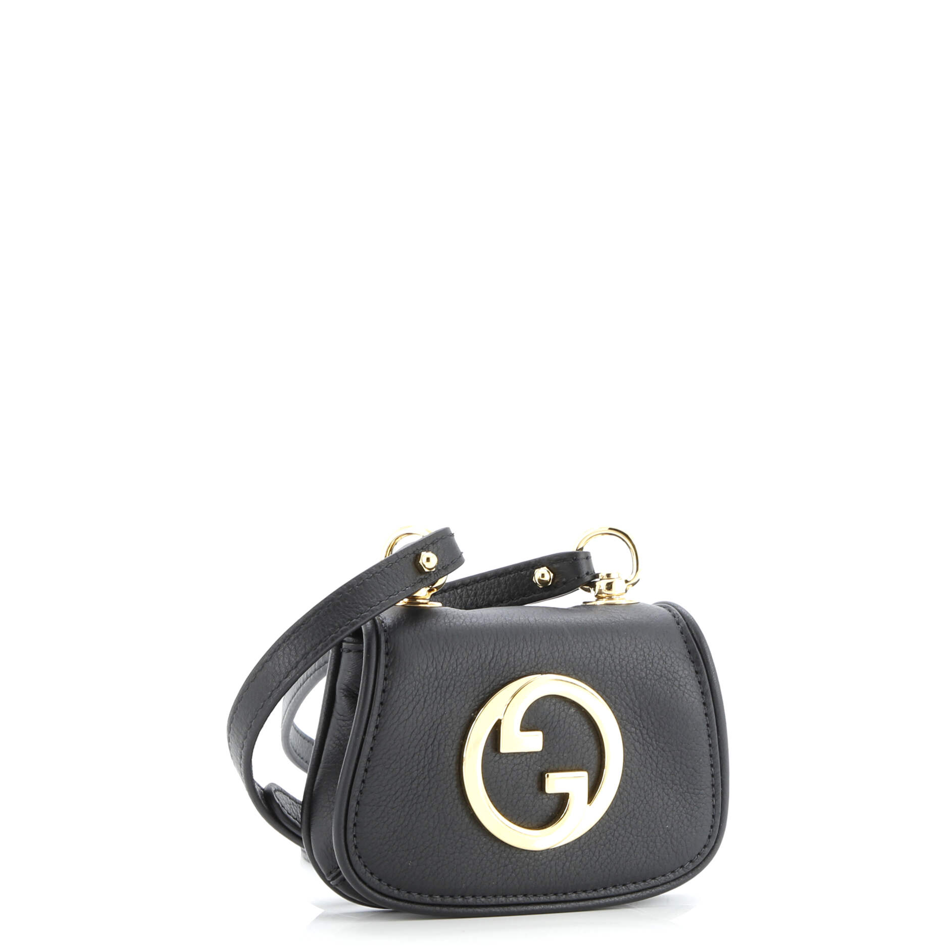 Gucci Blondie NM Card Case Wallet with Strap Leather