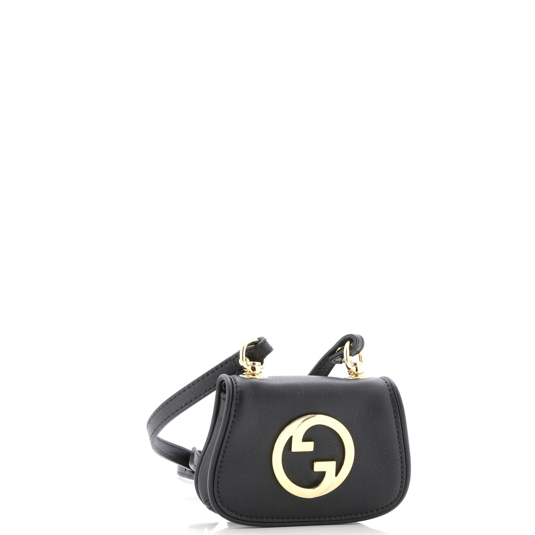 Gucci Blondie NM Card Case Wallet with Strap Leather