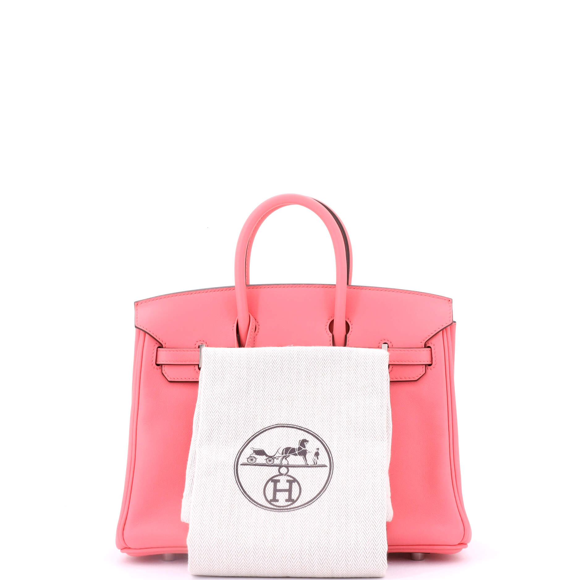 Hermes Birkin Handbag Pink Swift with Palladium Hardware 25
