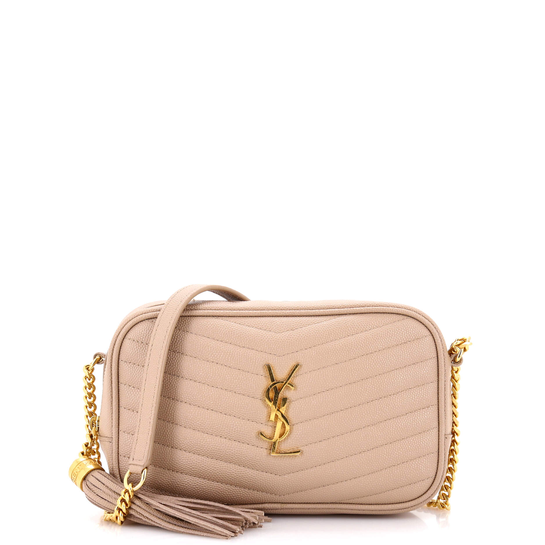 Saint Laurent LouLou Crossbody Bag Matelasse Chevron Leather Mini