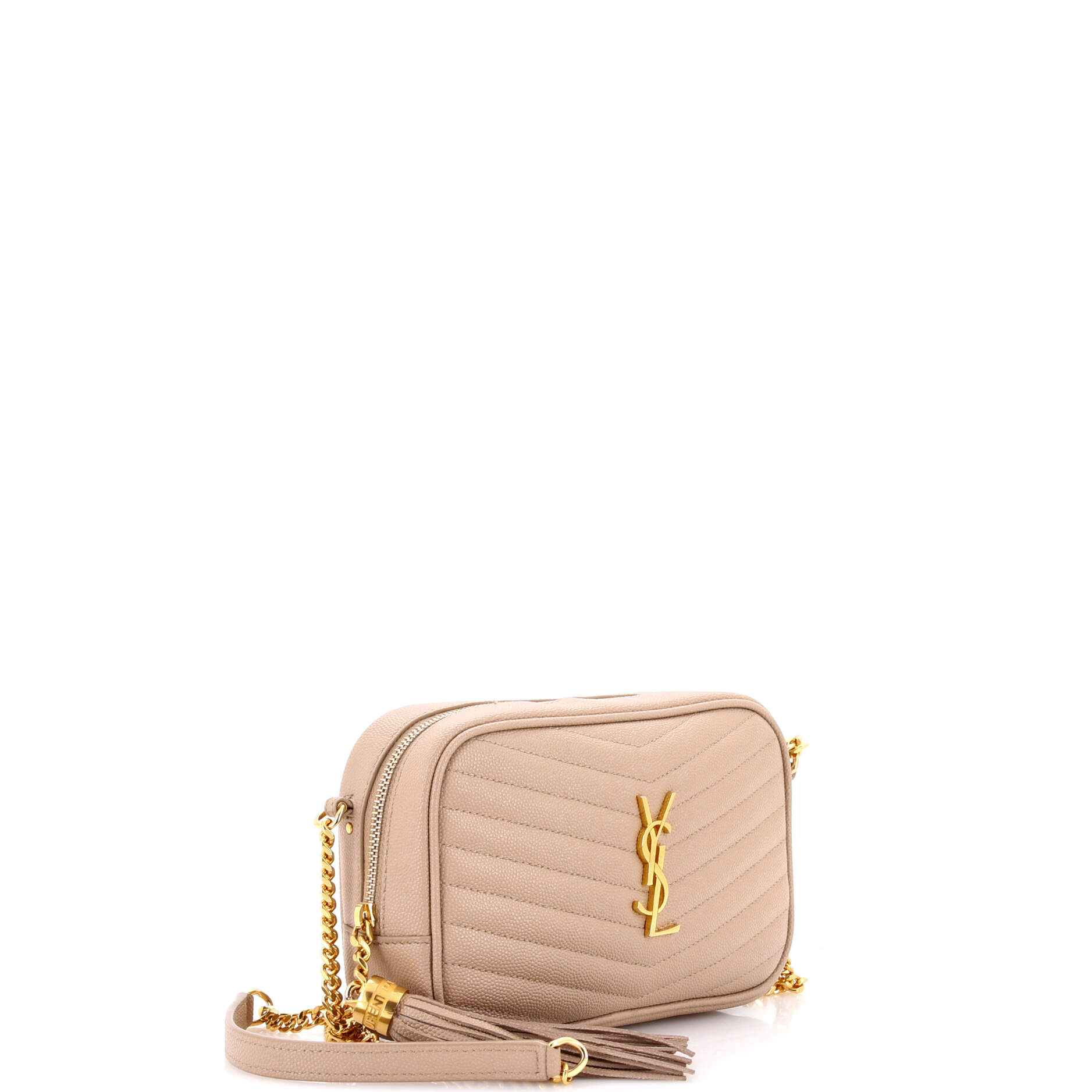 Saint Laurent LouLou Crossbody Bag Matelasse Chevron Leather Mini