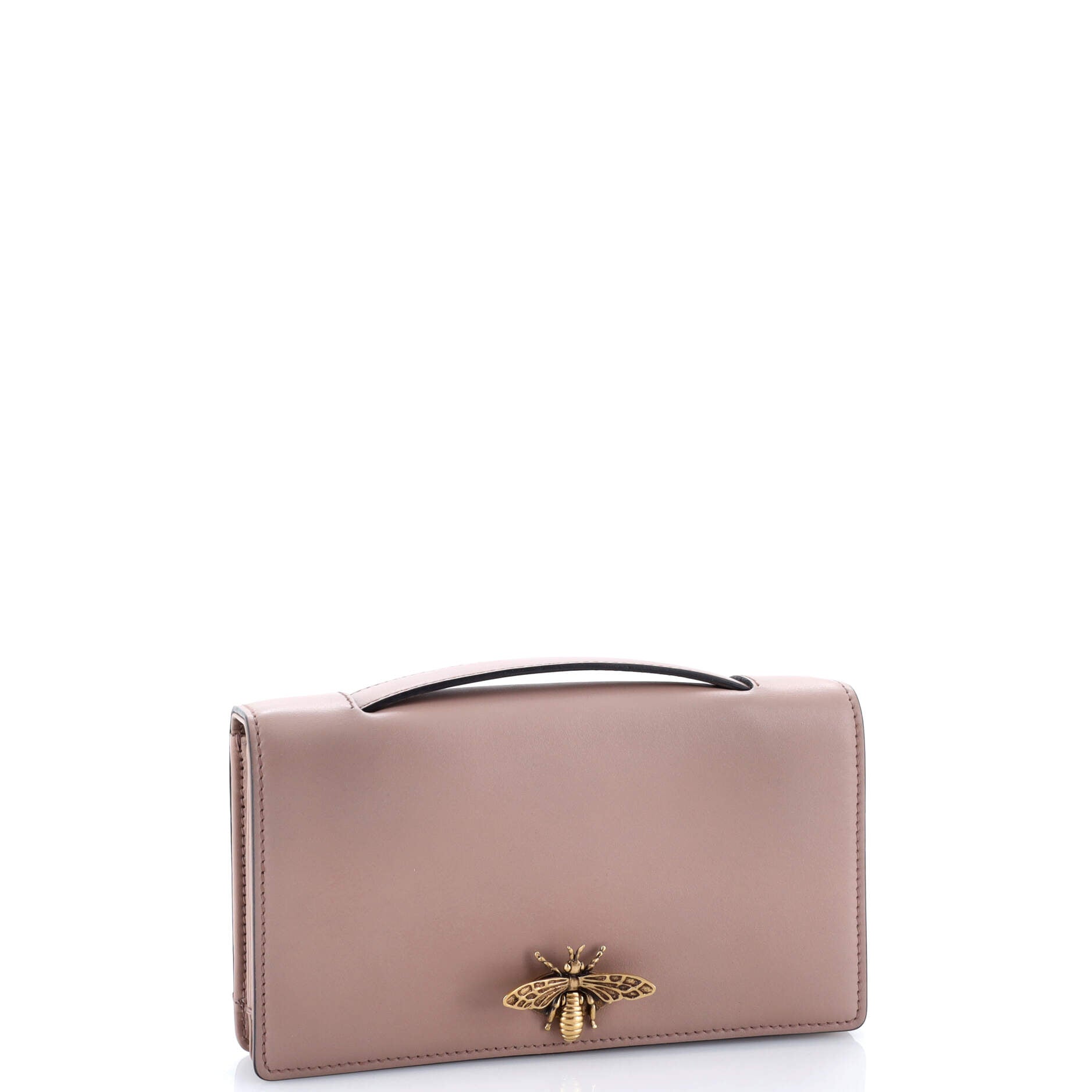 Christian Dior Bee Clutch Leather