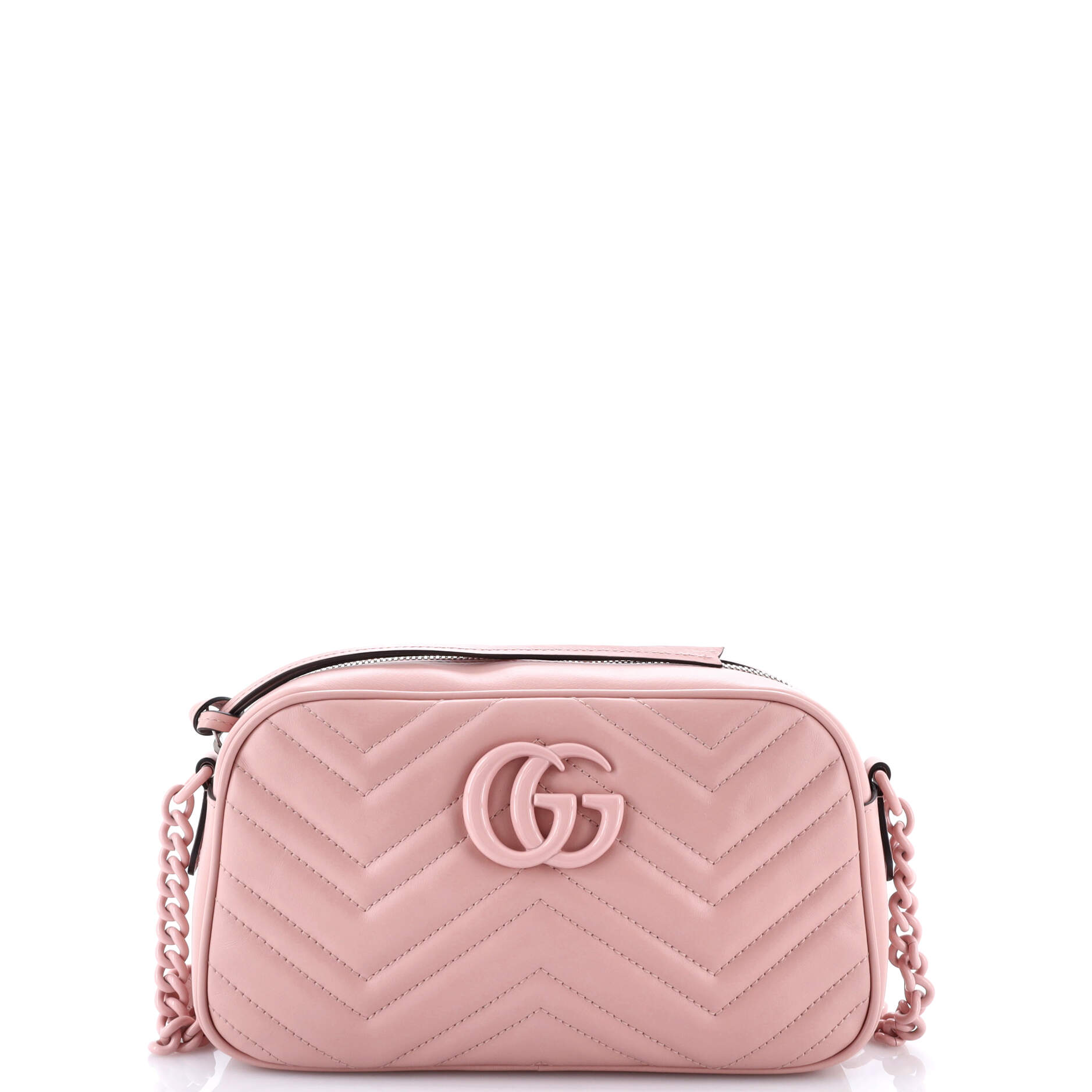 Gucci GG Marmont Monochrome Shoulder Bag Matelasse Leather Small