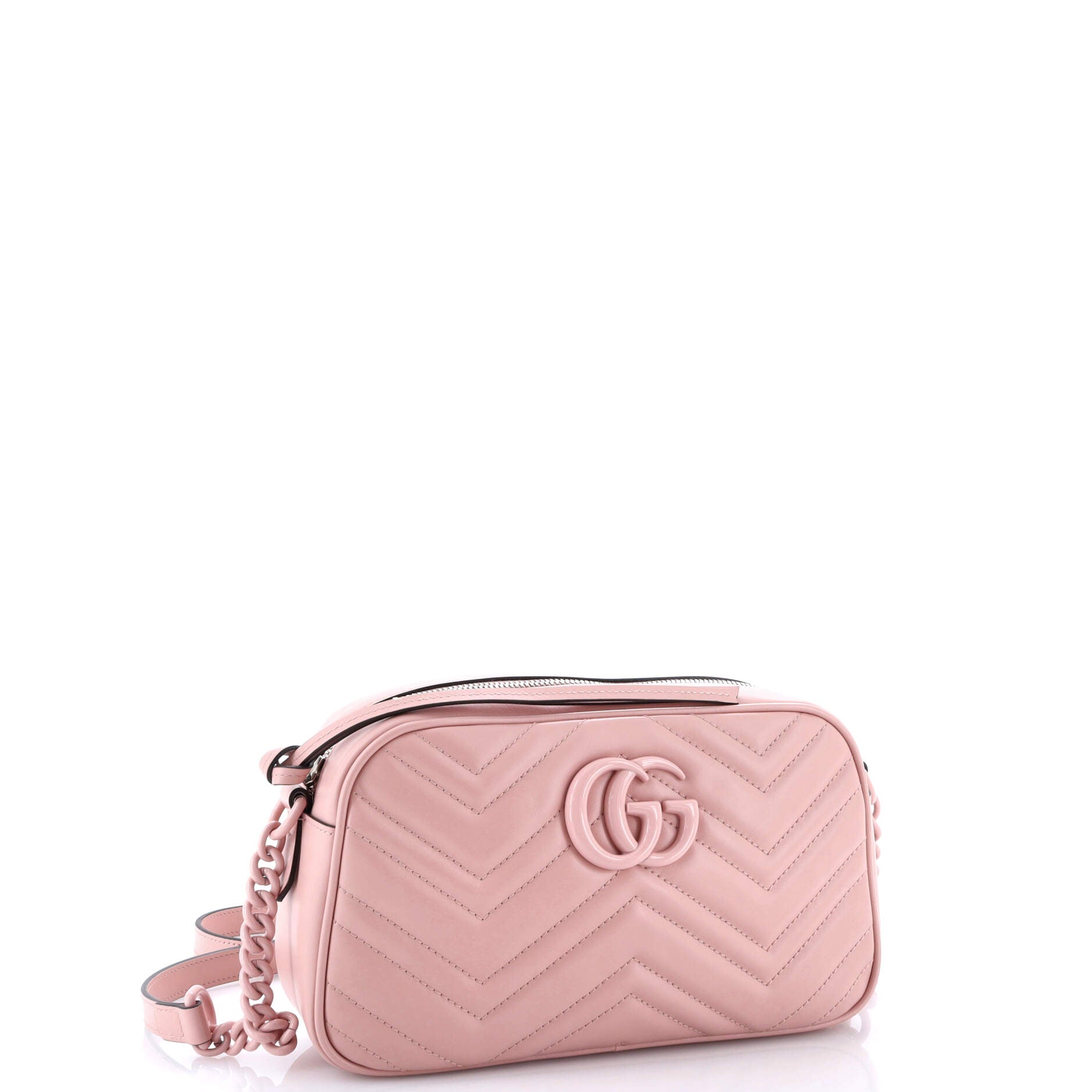 Gucci GG Marmont Monochrome Shoulder Bag Matelasse Leather Small