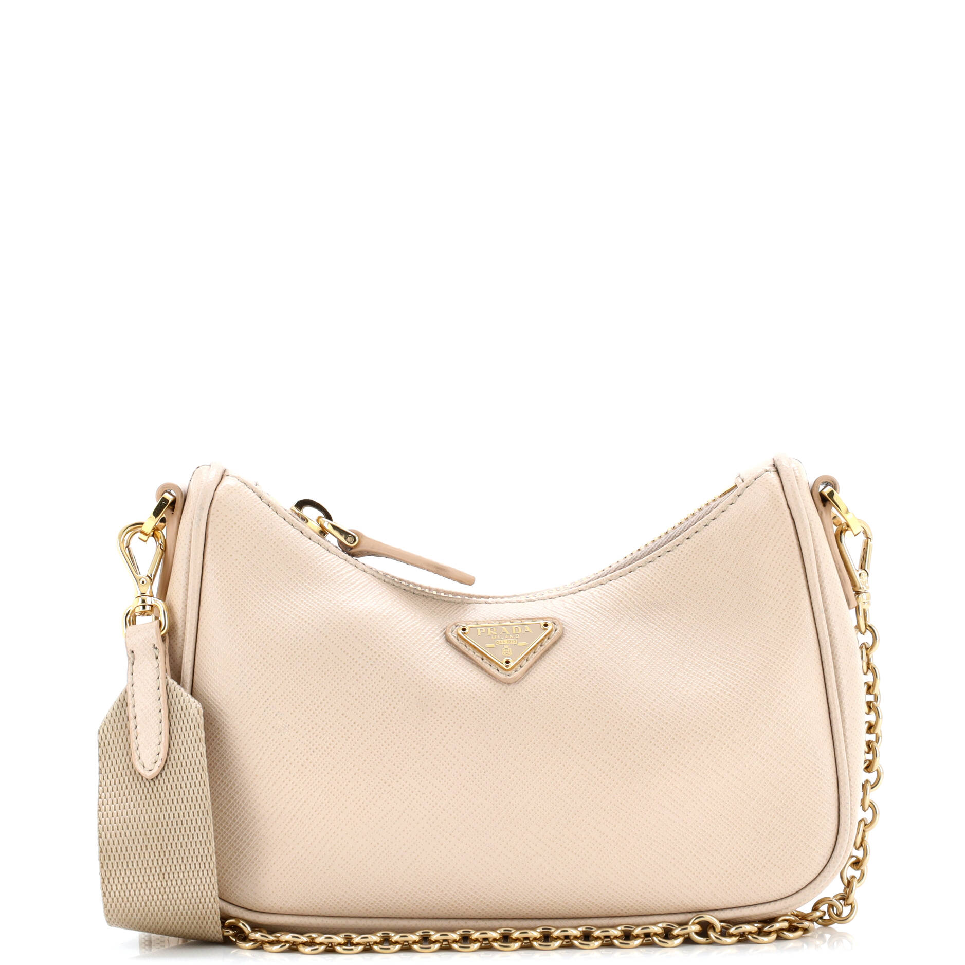 Prada Convertible Shoulder Bag Saffiano Leather Mini