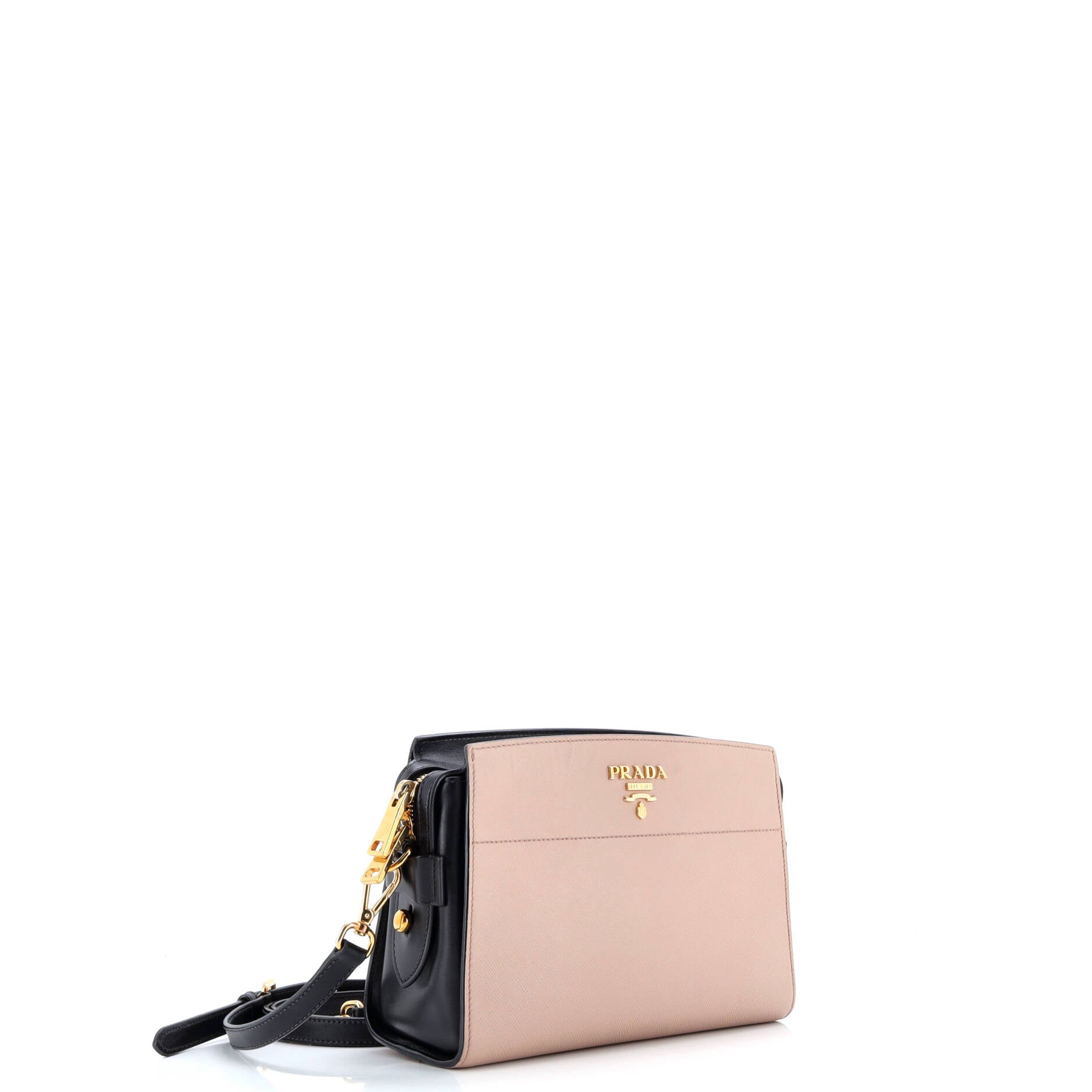 Prada Esplanade Crossbody Bag Saffiano with City Calf Small