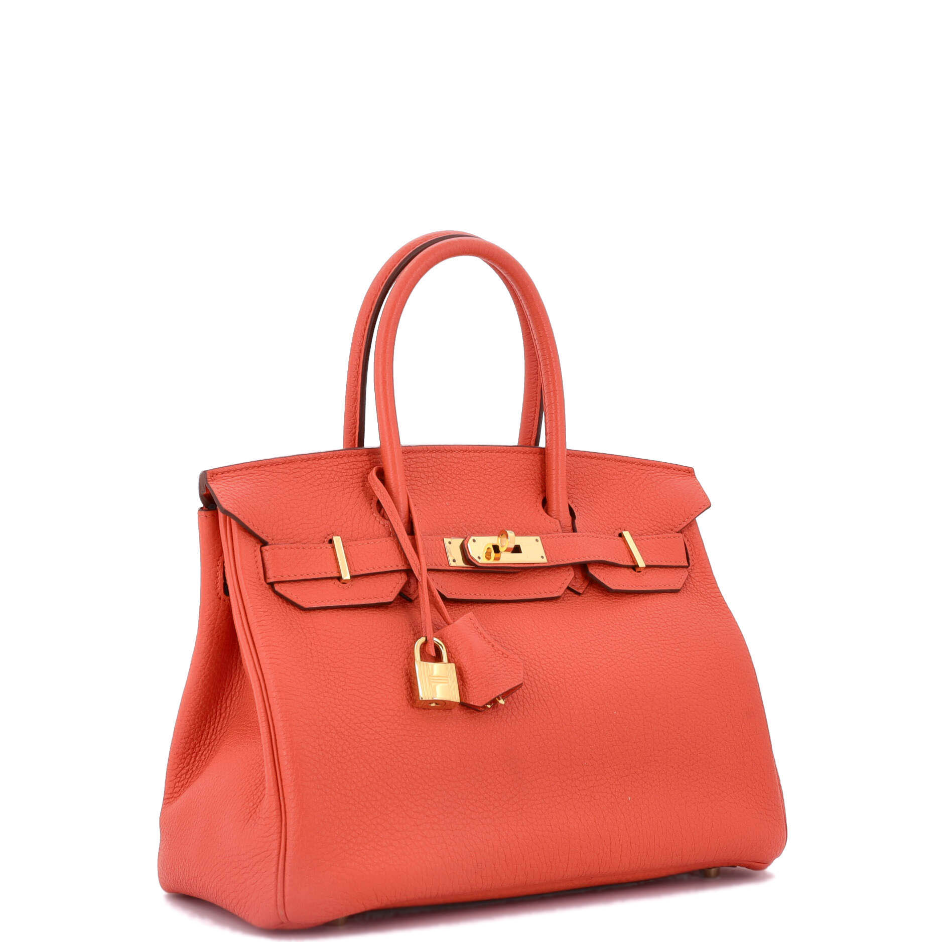 Hermes Birkin Handbag Orange Togo with Gold Hardware 30