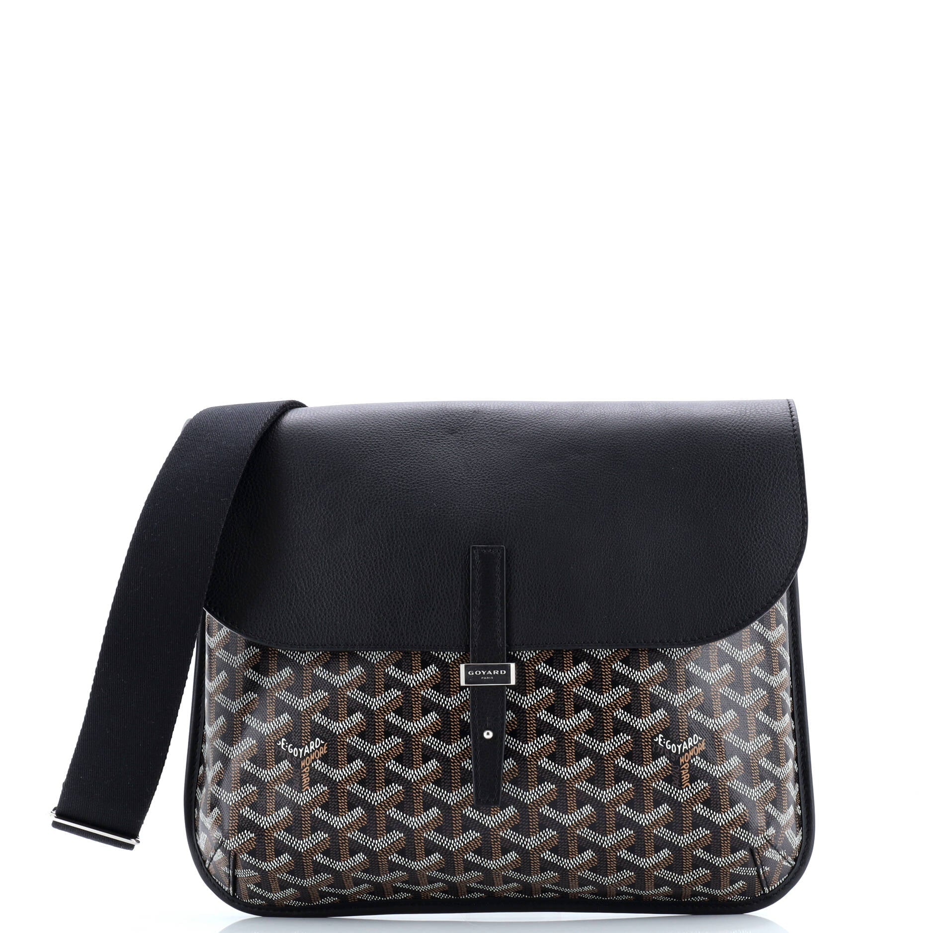 Goyard Coursier Messenger Bag Coated Canvas and Leather