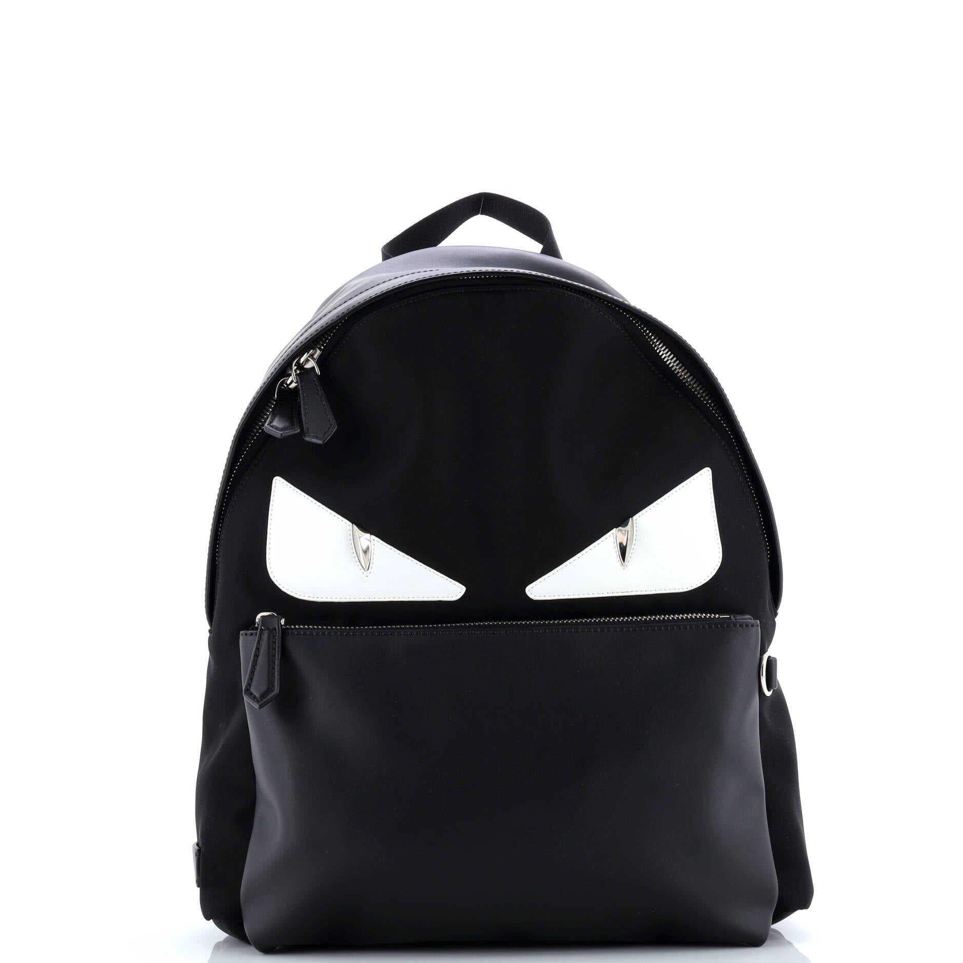 Fendi Monster Backpack Nylon with Leather Large