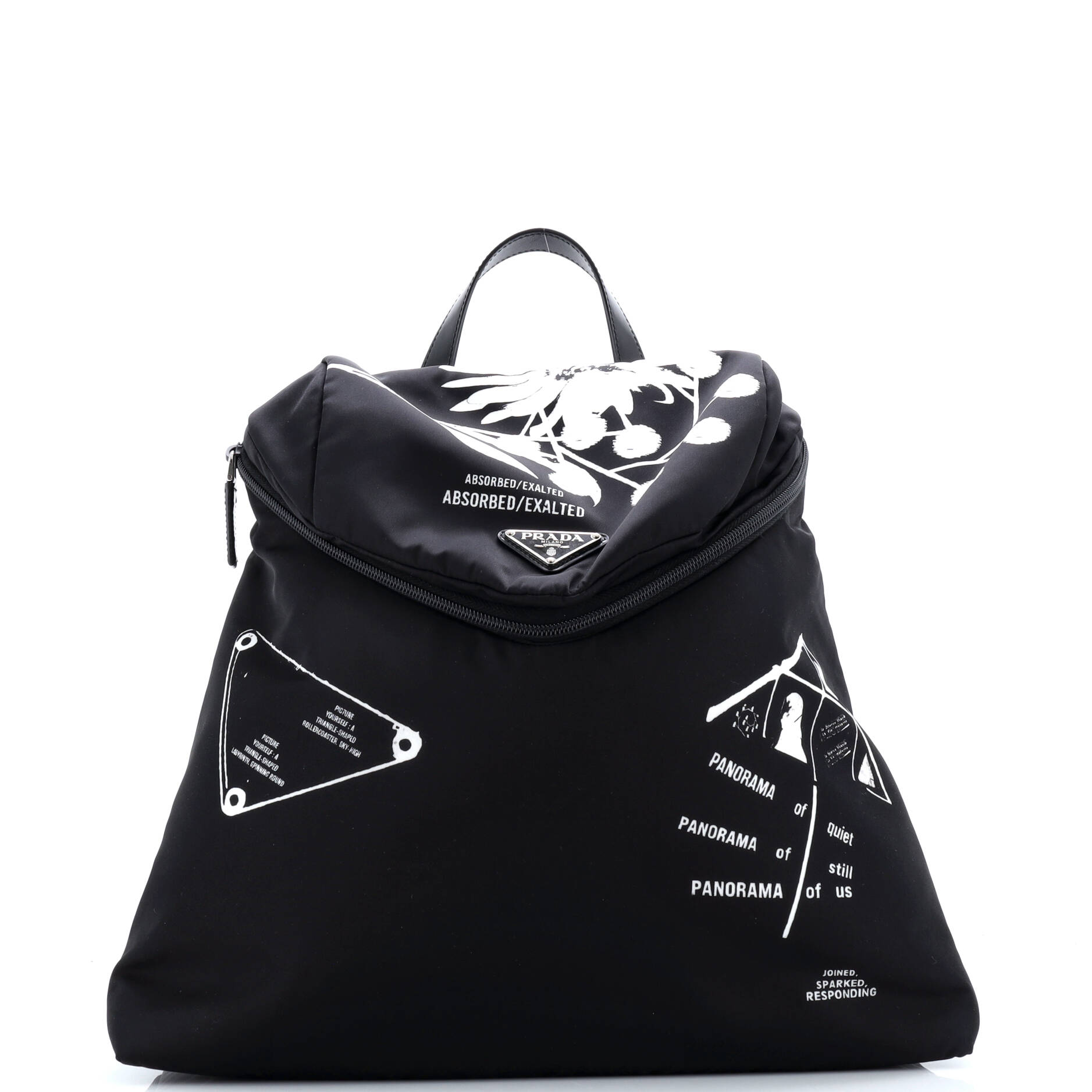 Prada Signaux Backpack Printed Nylon