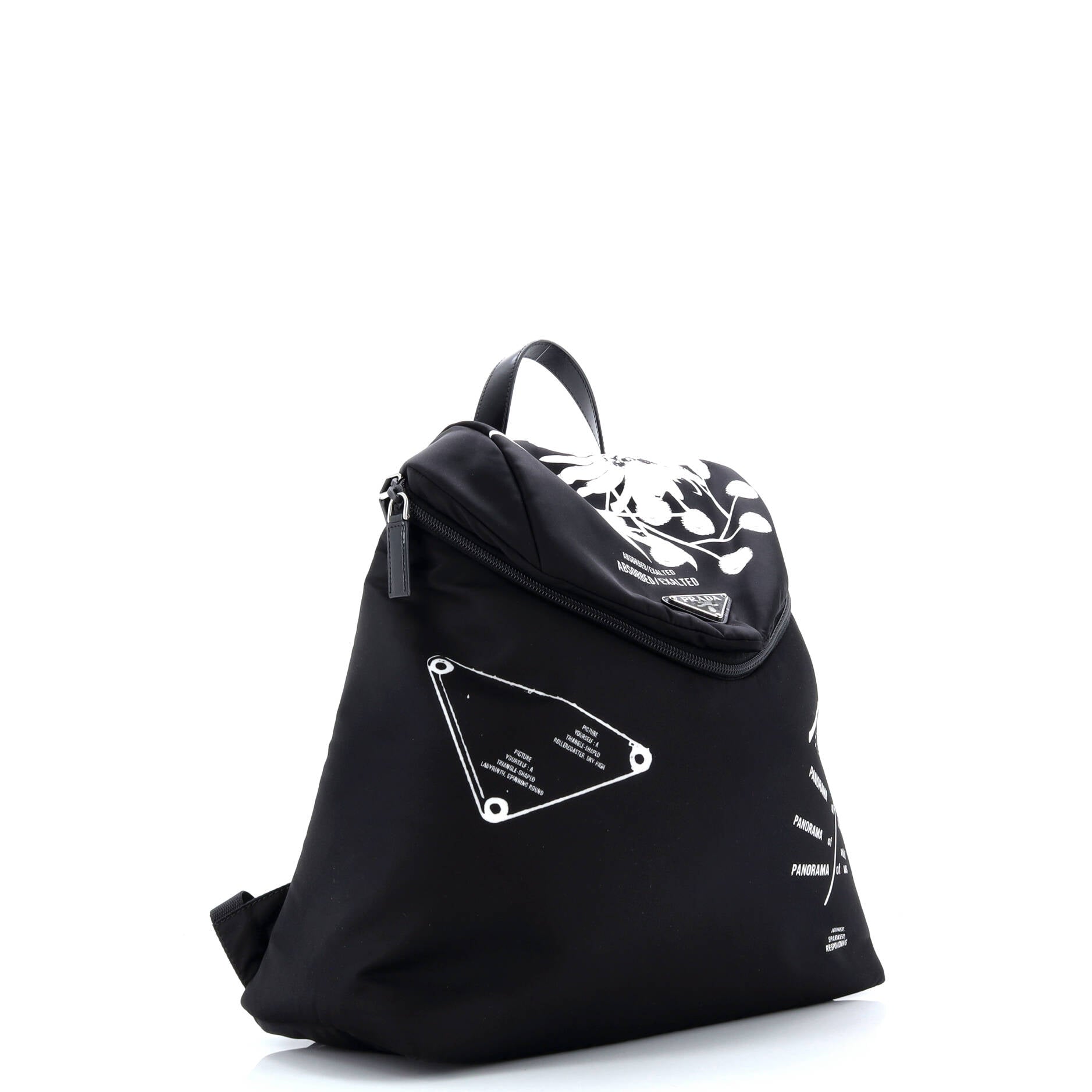 Prada Signaux Backpack Printed Nylon