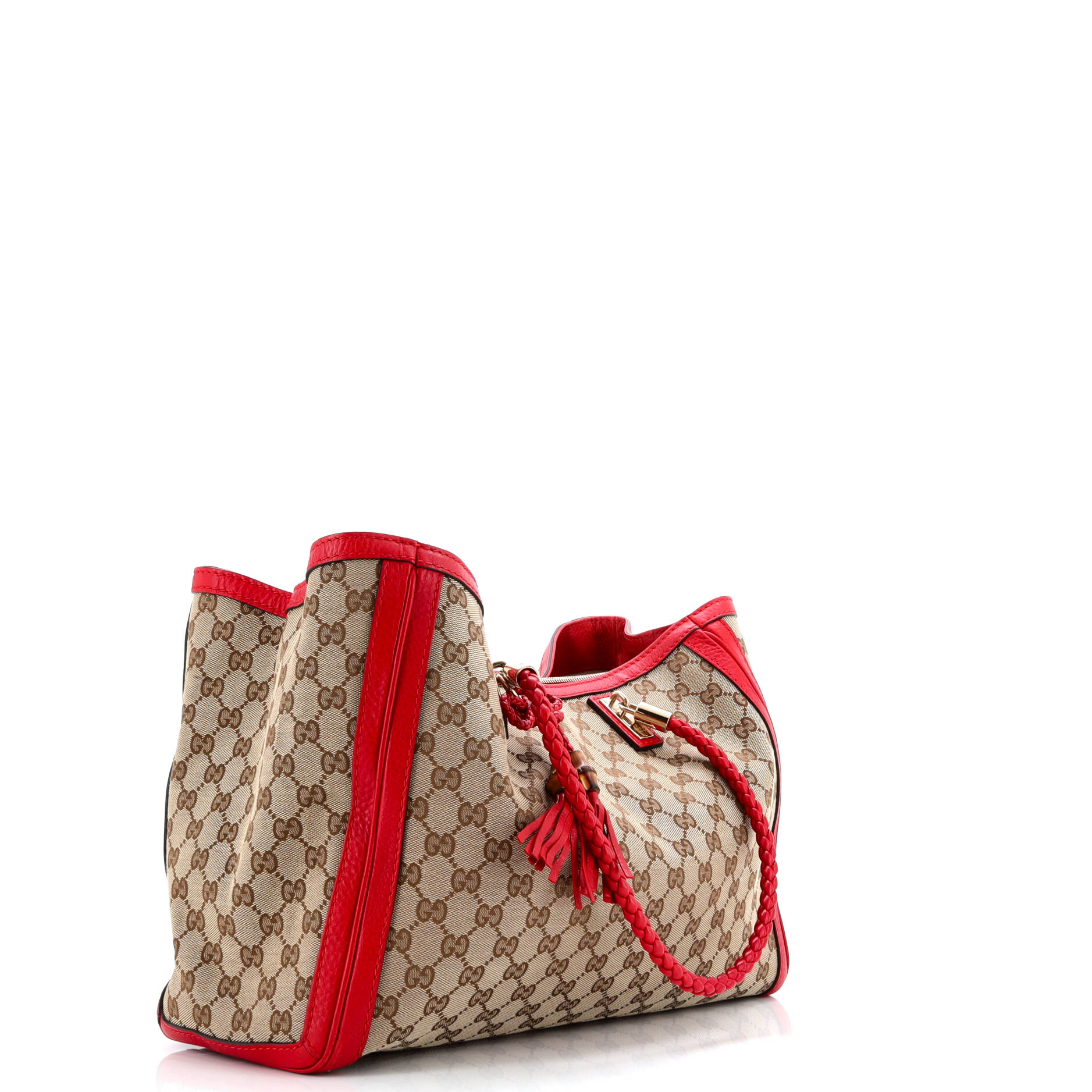 Gucci Bella Tote GG Canvas with Leather Medium