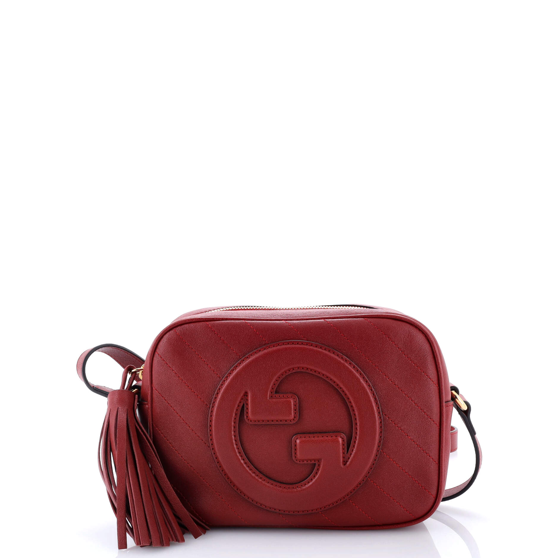 Gucci Blondie NM Camera Shoulder Bag Diagonal Quilted Leather Small