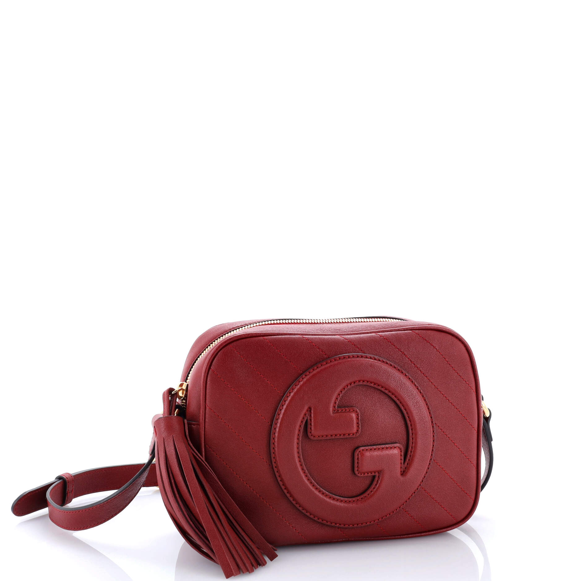 Gucci Blondie NM Camera Shoulder Bag Diagonal Quilted Leather Small