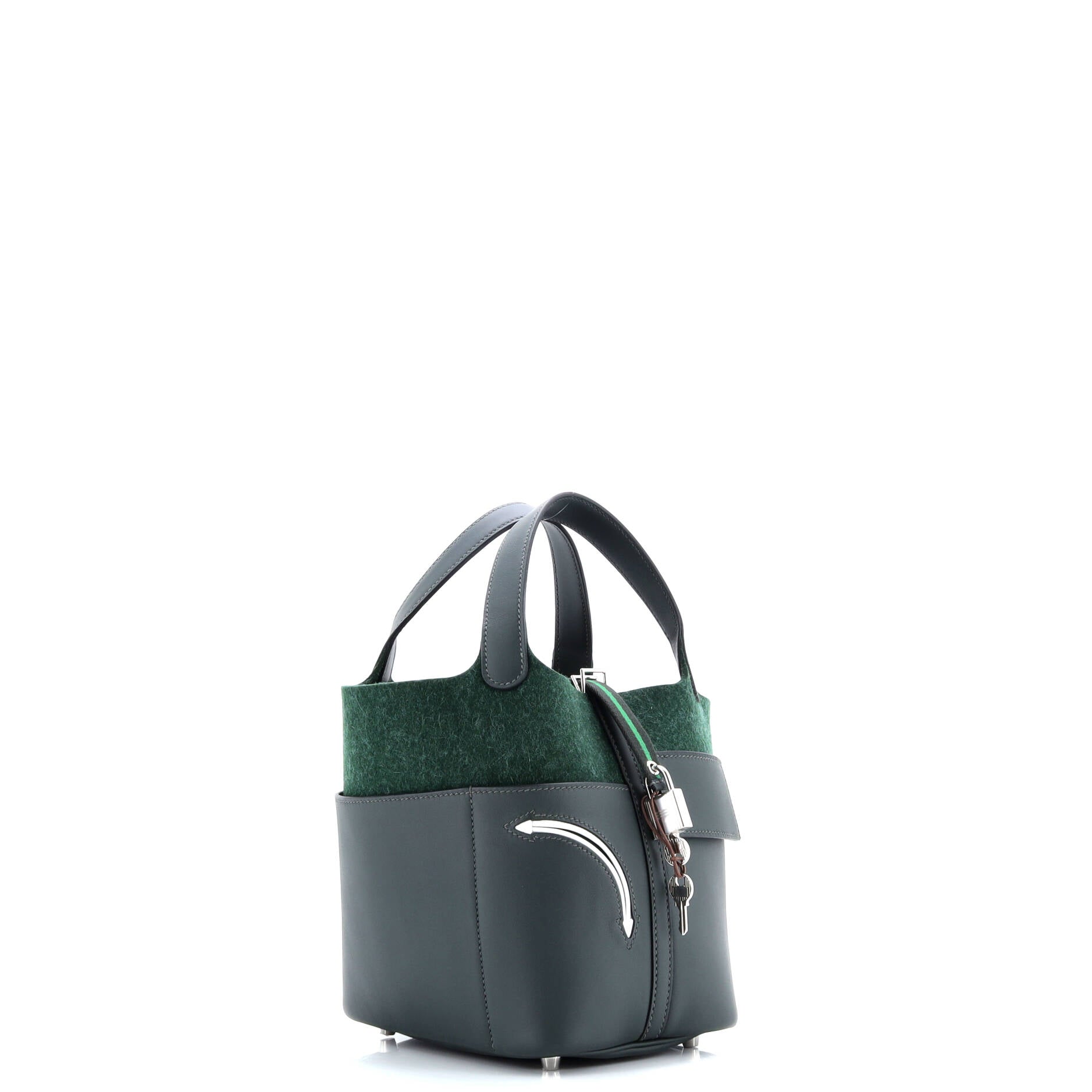 Hermes Go Team Picotin Lock Bag Feutre Wool and Swift PM