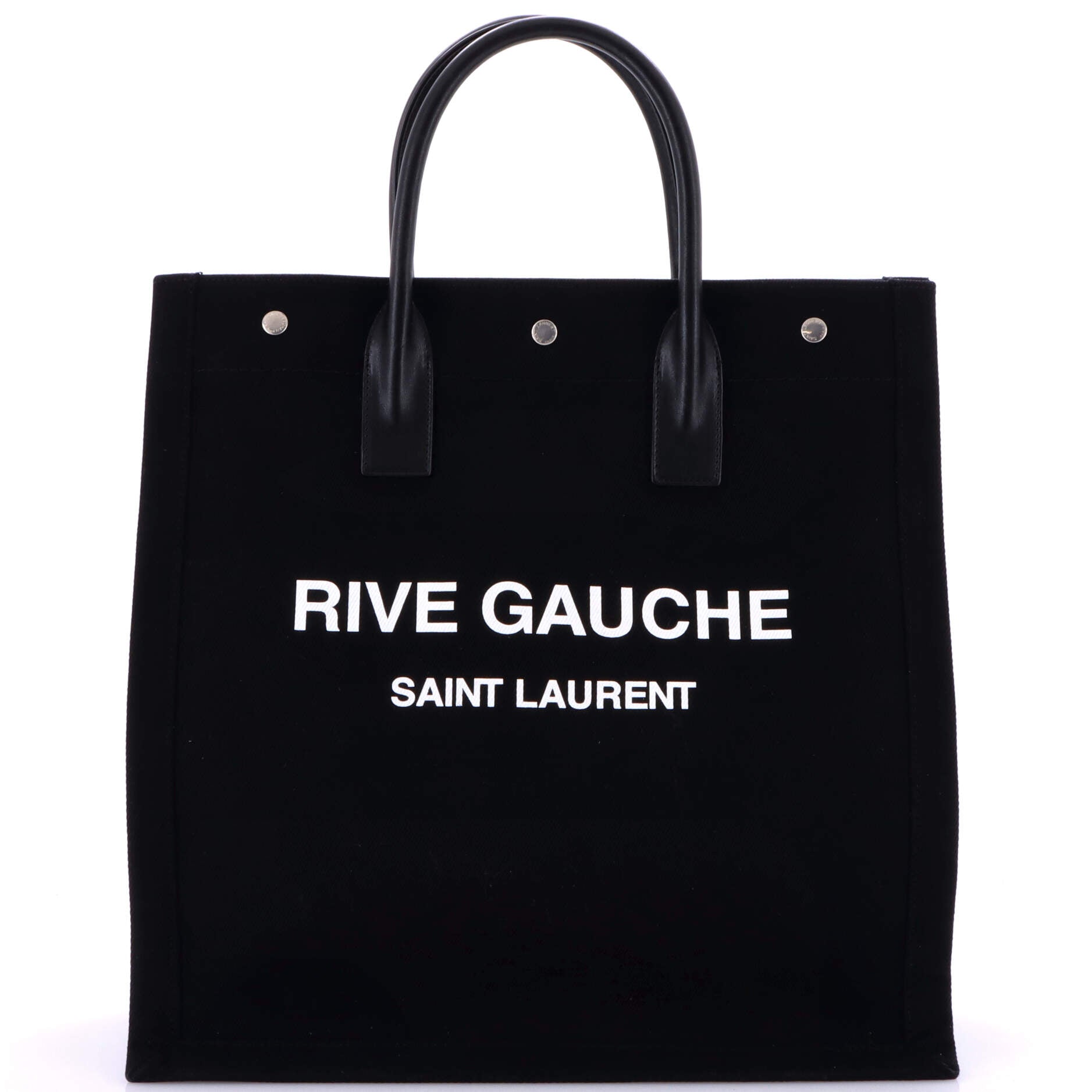 Saint Laurent Rive Gauche Shopper Tote Canvas Tall