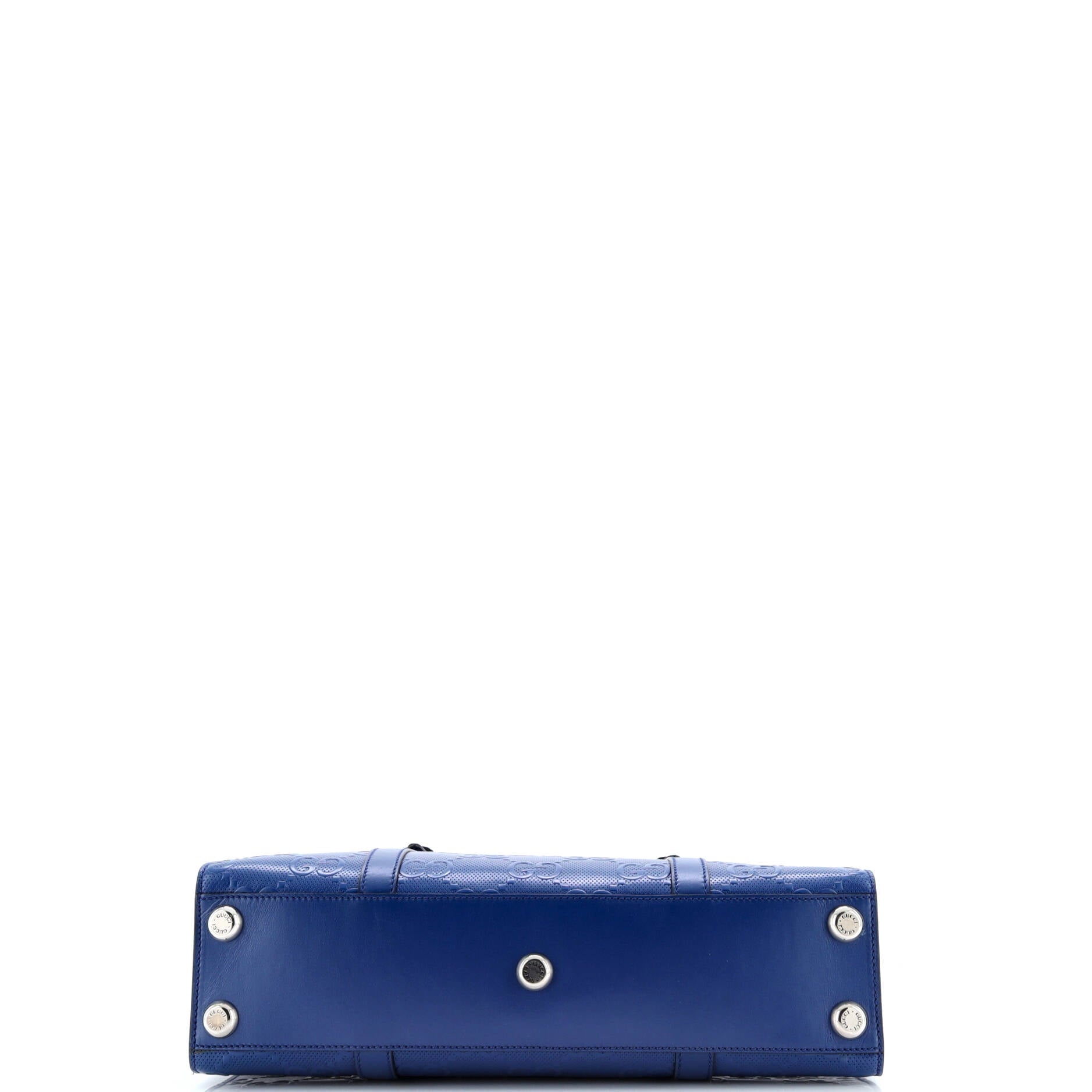 Gucci Tote Bag GG Embossed Perforated Leather Medium
