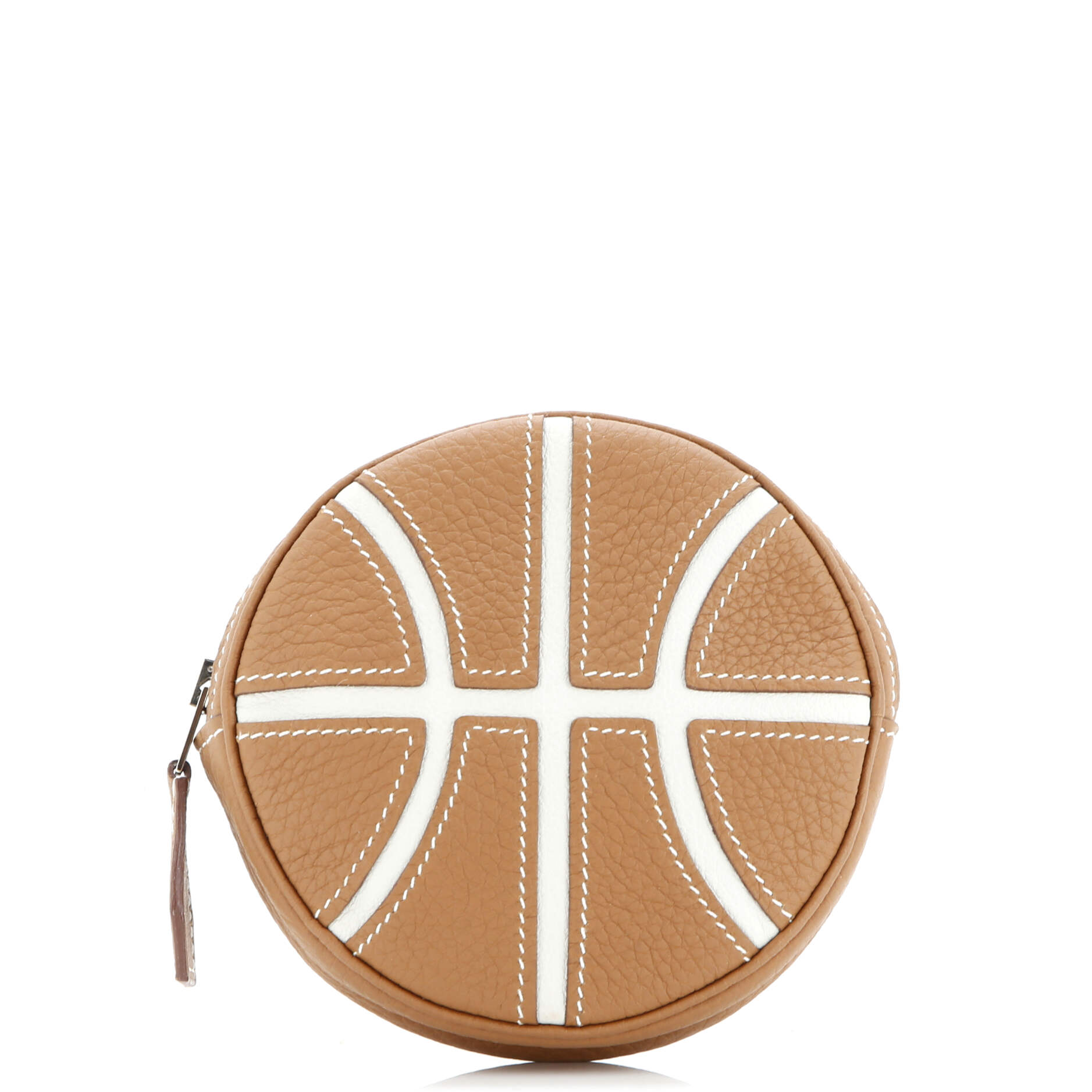 Hermes Basketball Change Purse Leather