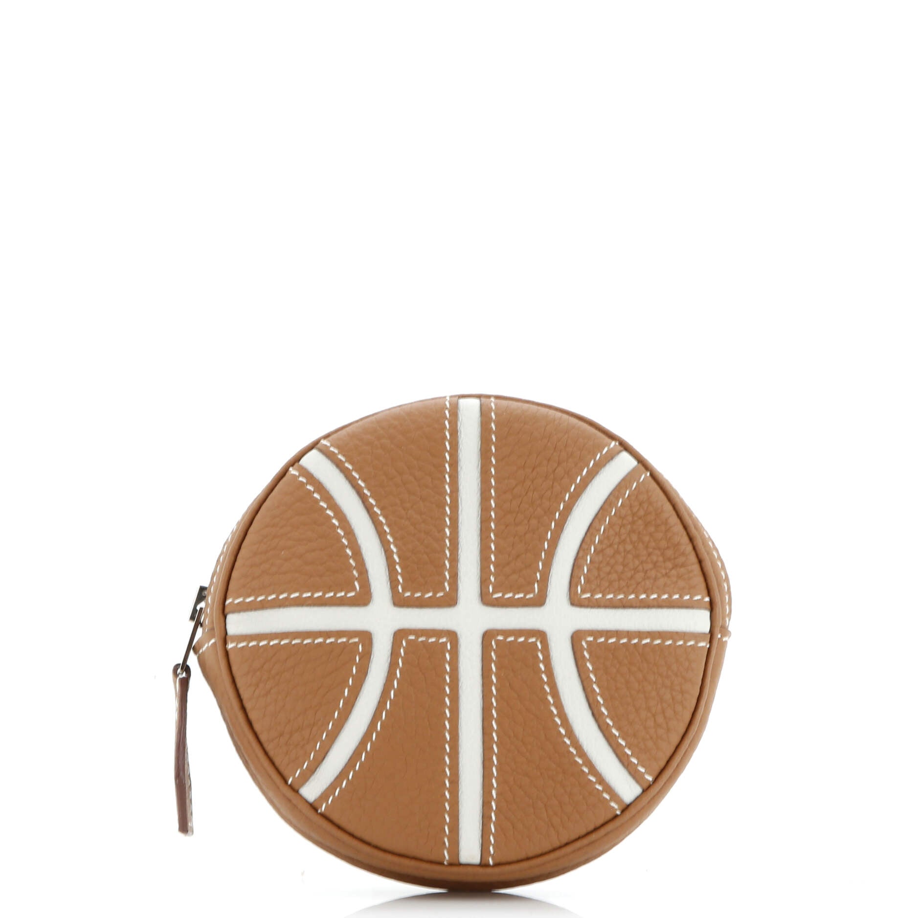 Hermes Basketball Change Purse Leather