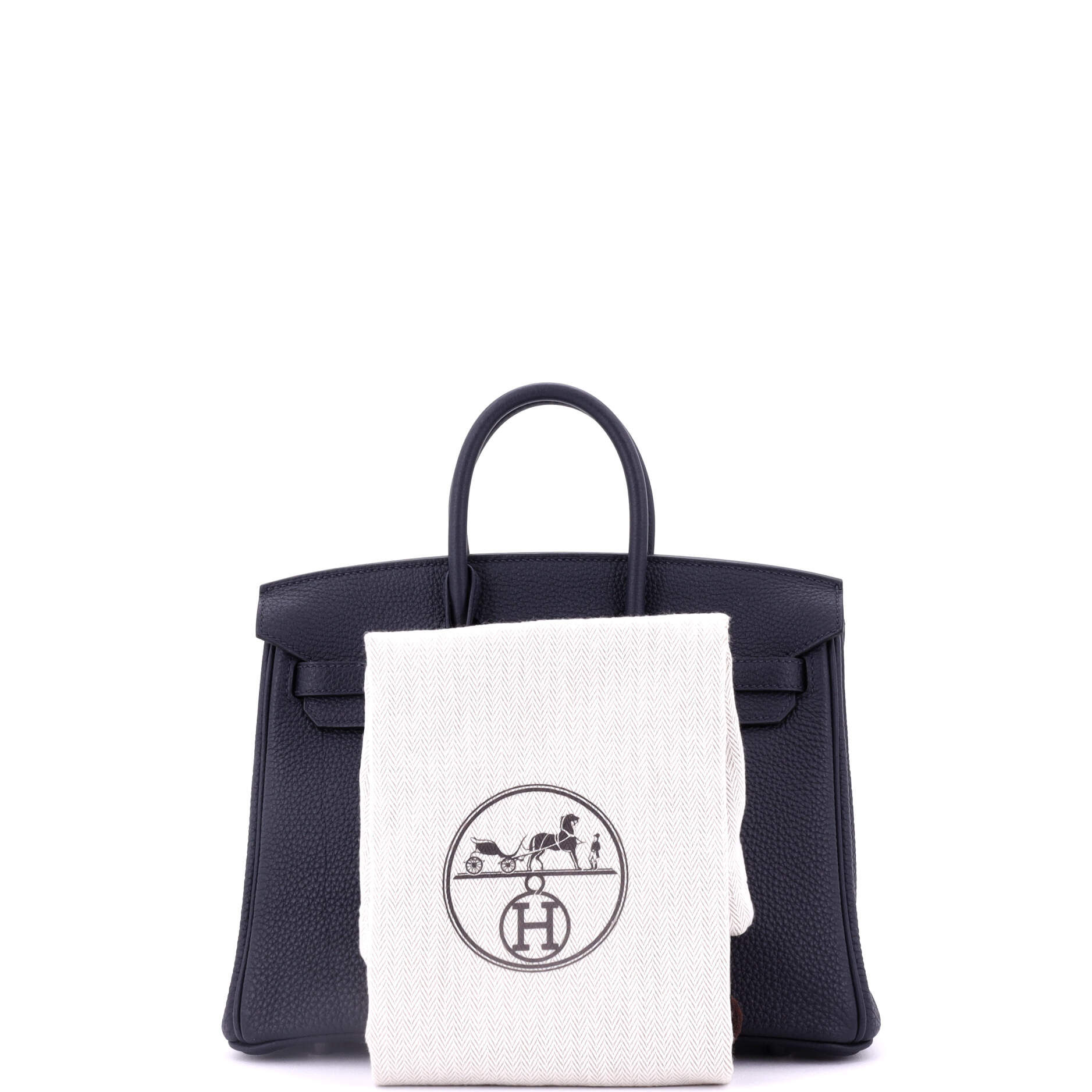 Hermes Birkin Handbag Blue Togo with Palladium Hardware 25