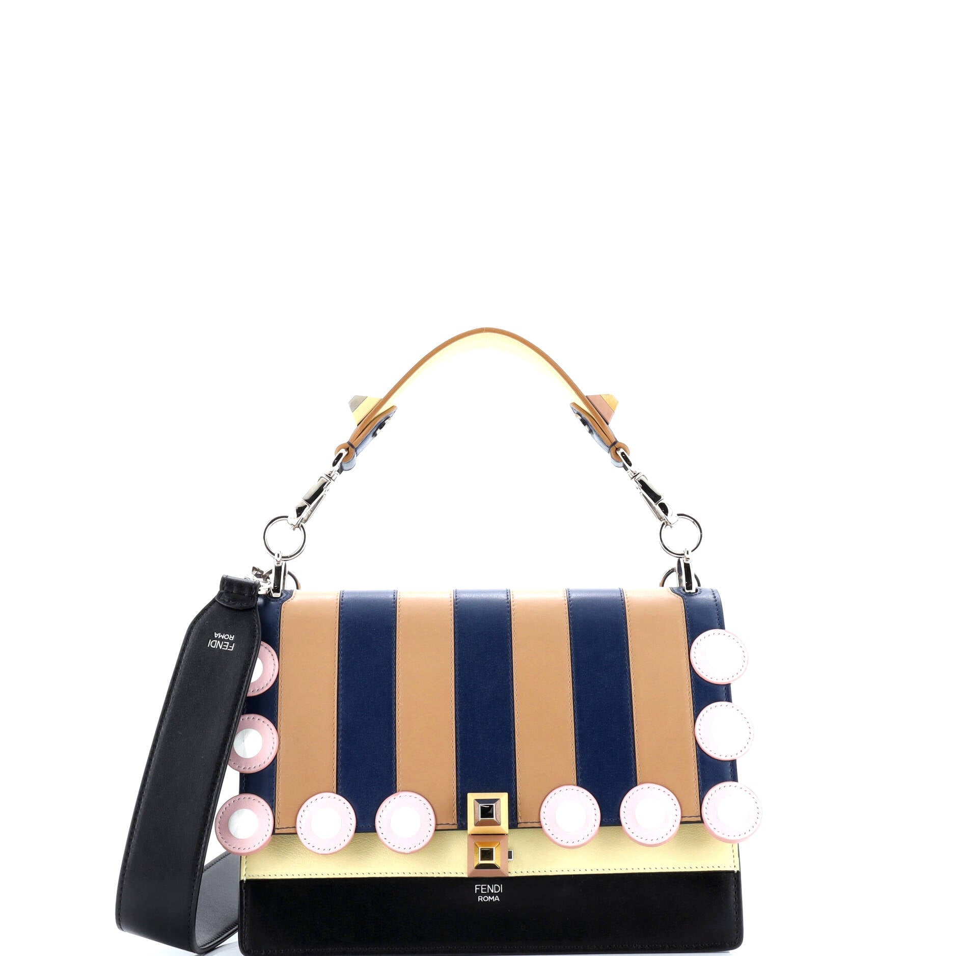 Fendi Eyelet Kan I Bag Leather Medium