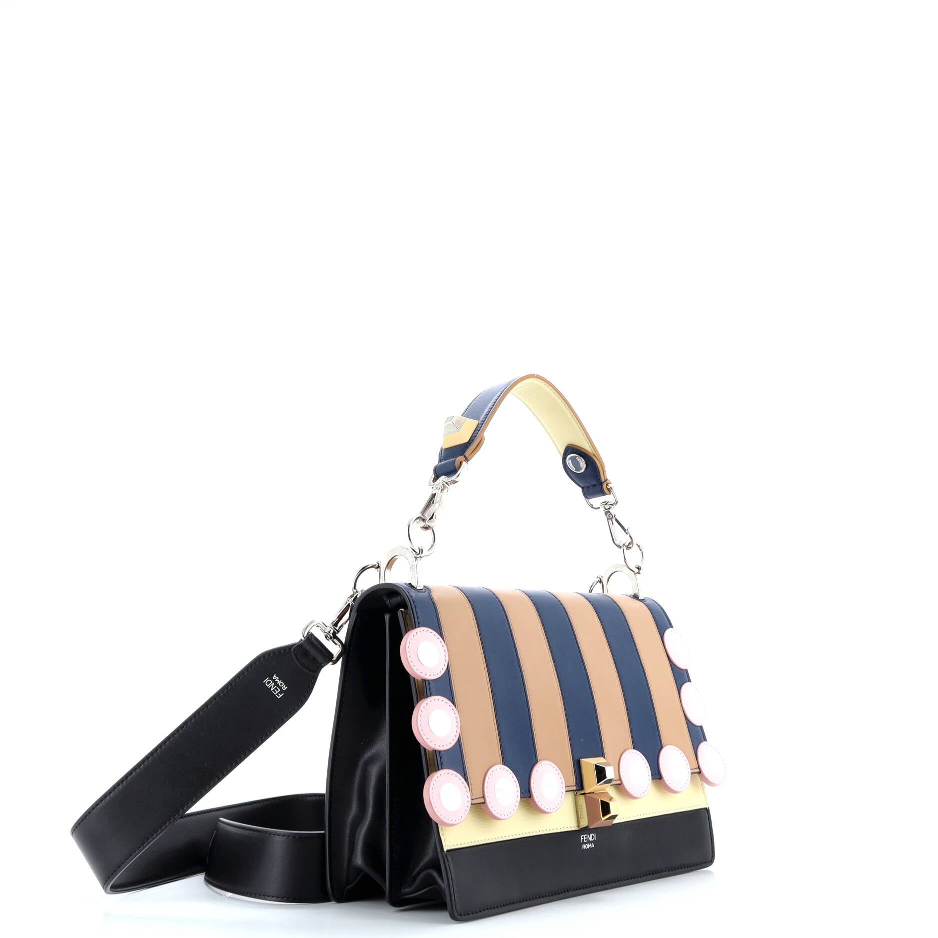 Fendi Eyelet Kan I Bag Leather Medium