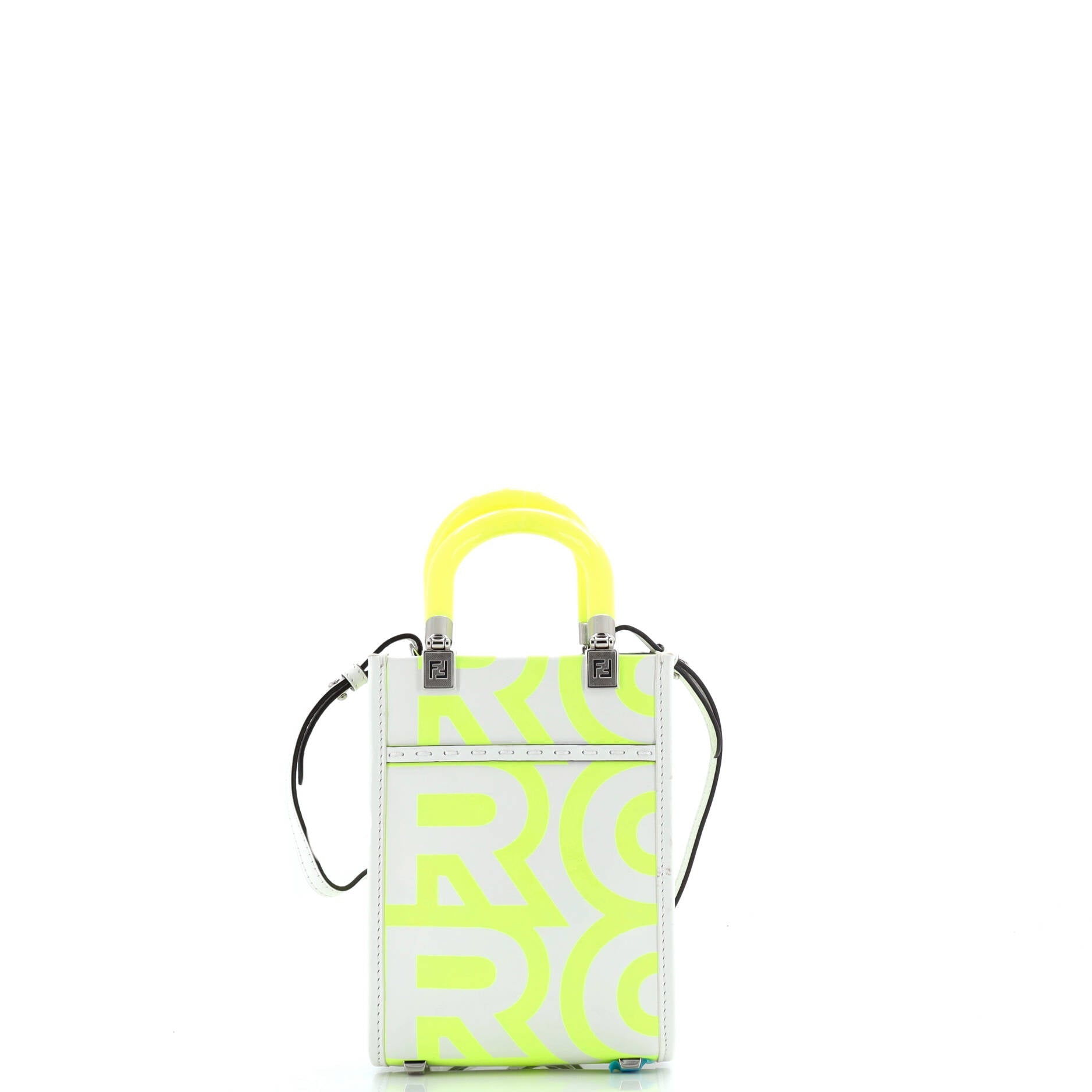 Fendi x Marc Jacobs Sunshine Shopper Tote Printed Leather Mini