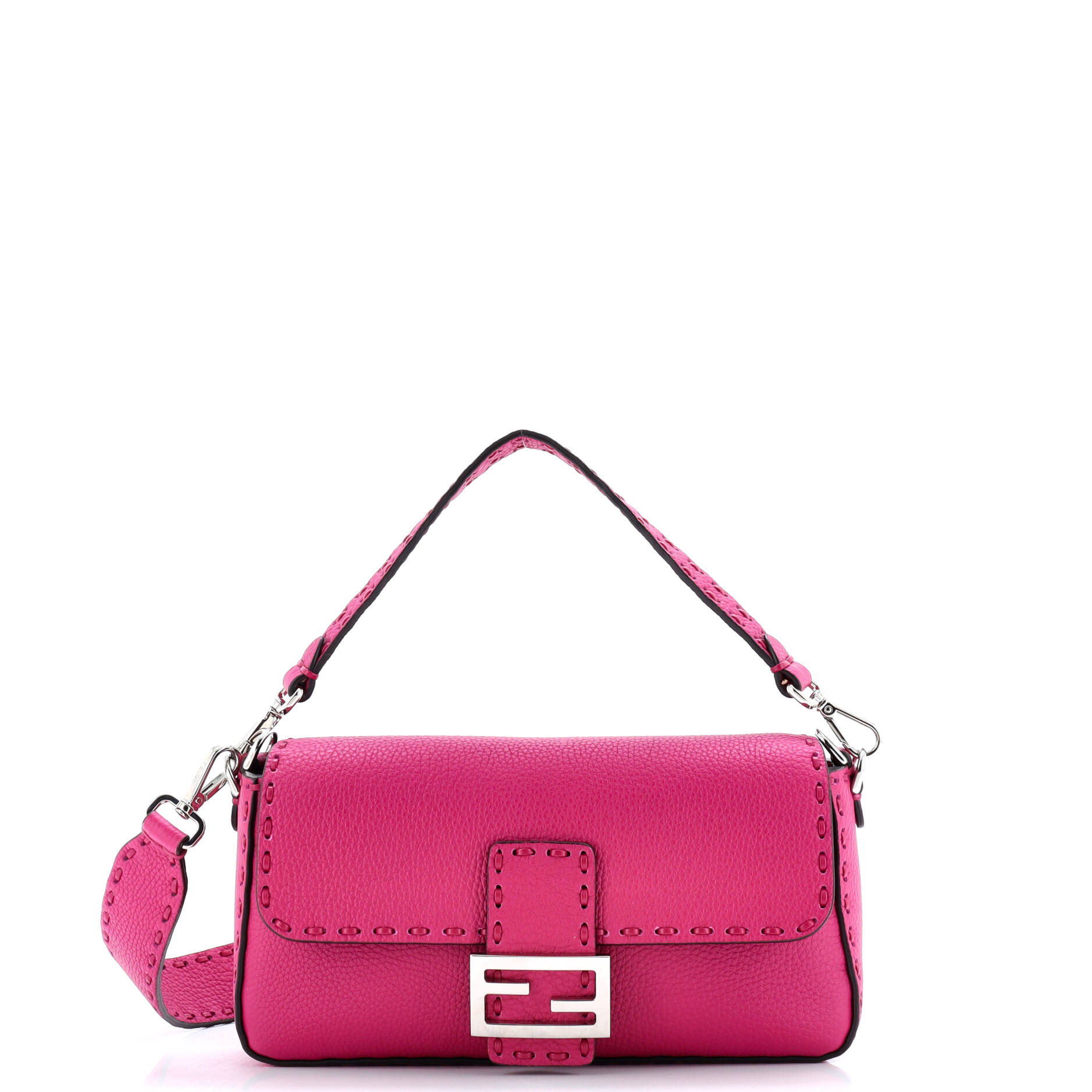 Fendi Selleria Baguette NM Bag Leather Medium