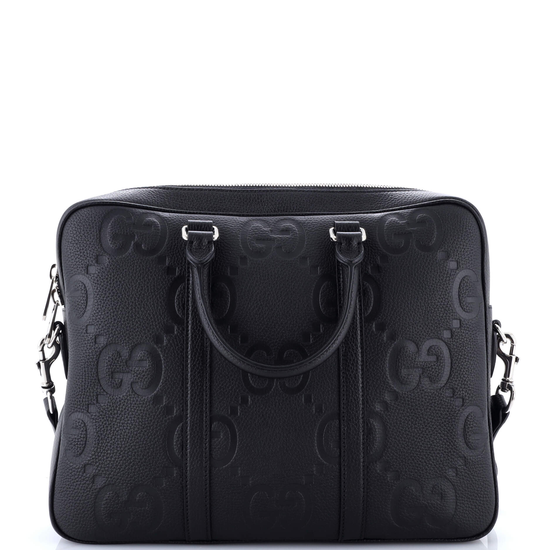 Gucci Convertible Briefcase Jumbo GG Embossed Leather