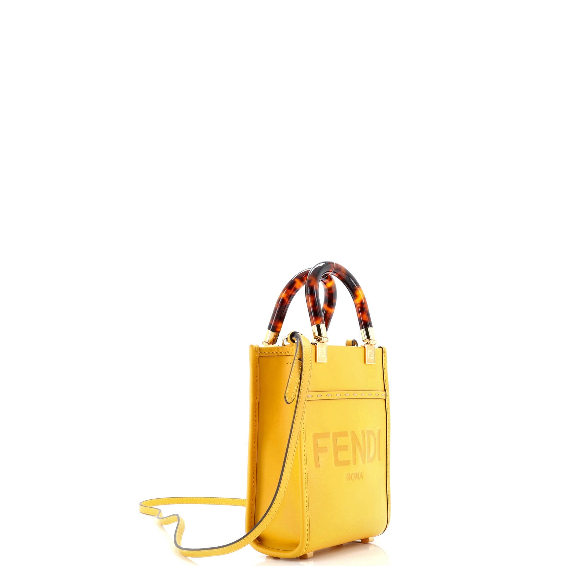 Fendi Sunshine Shopper Tote Leather Mini