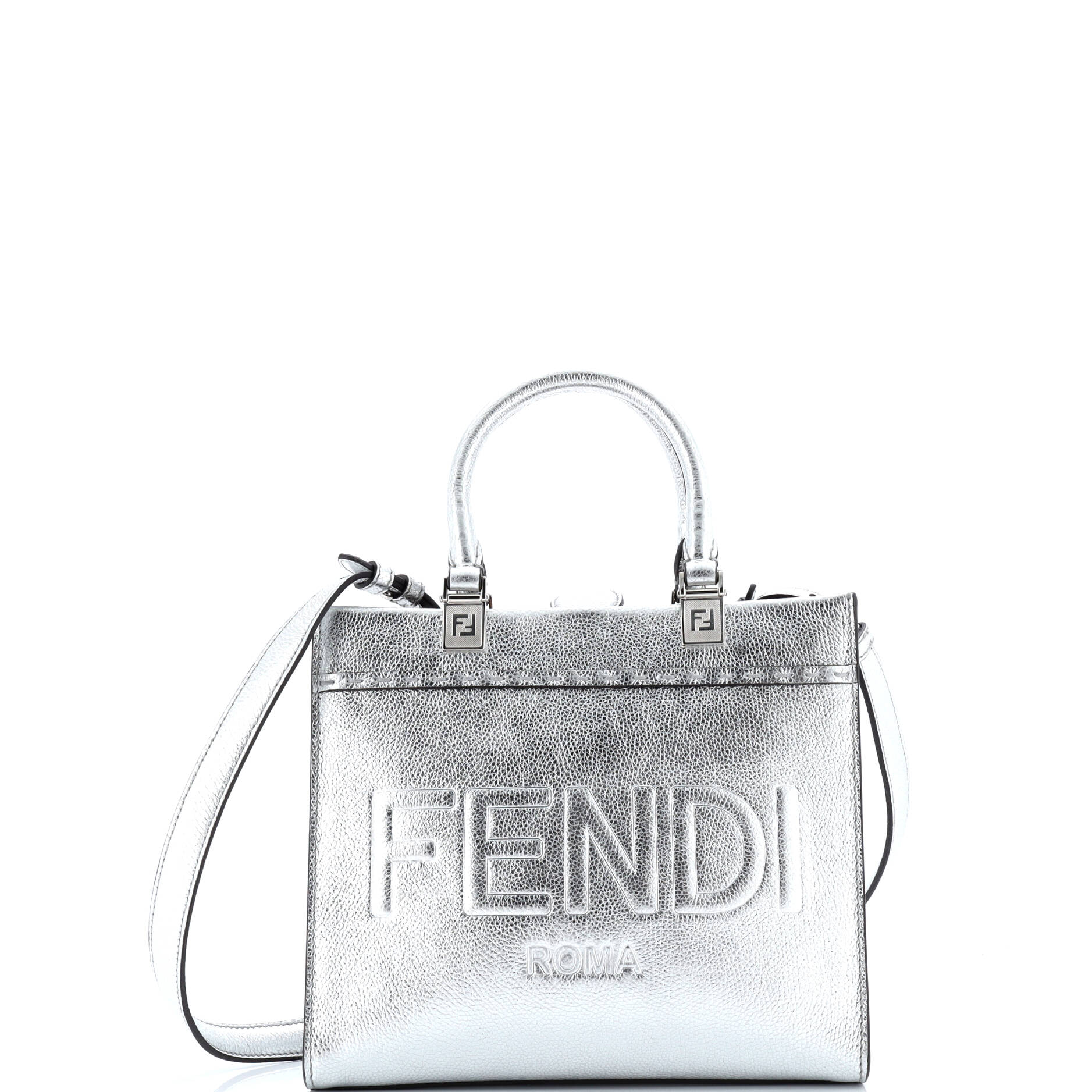 Fendi Sunshine Shopper Tote Leather Small