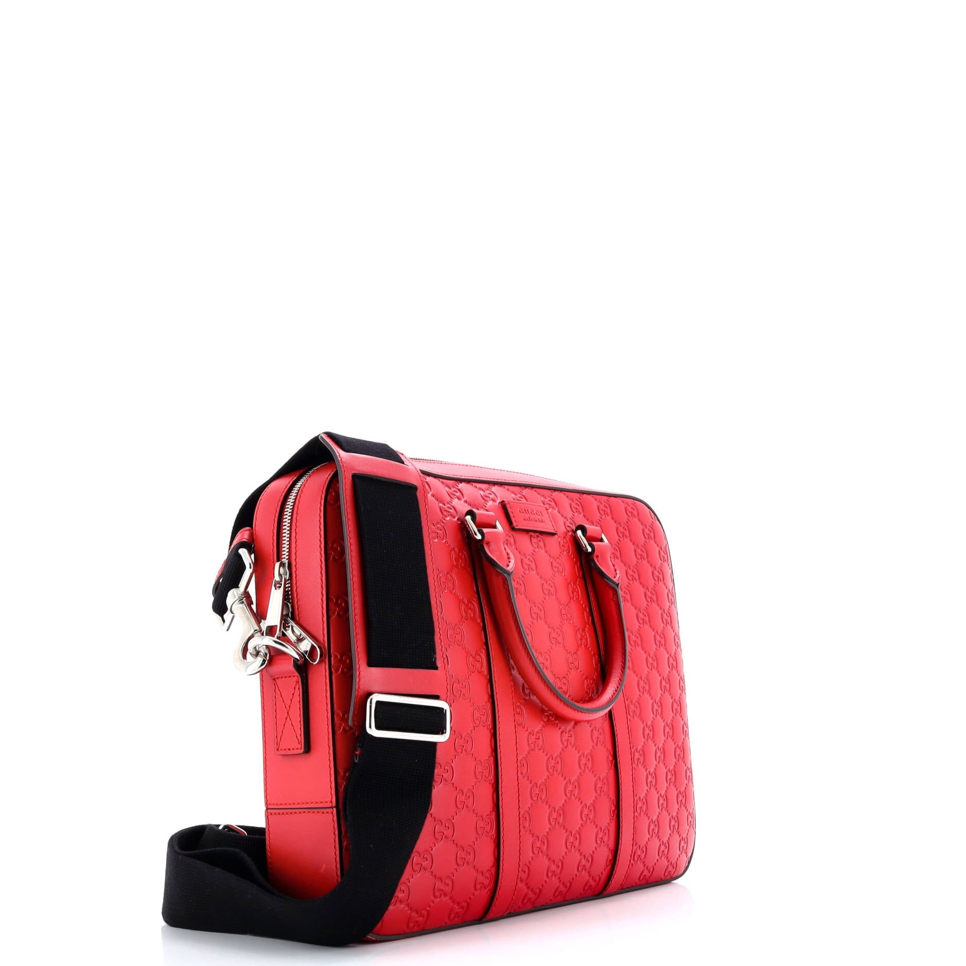 Gucci Signature Convertible Briefcase Guccissima Leather Medium
