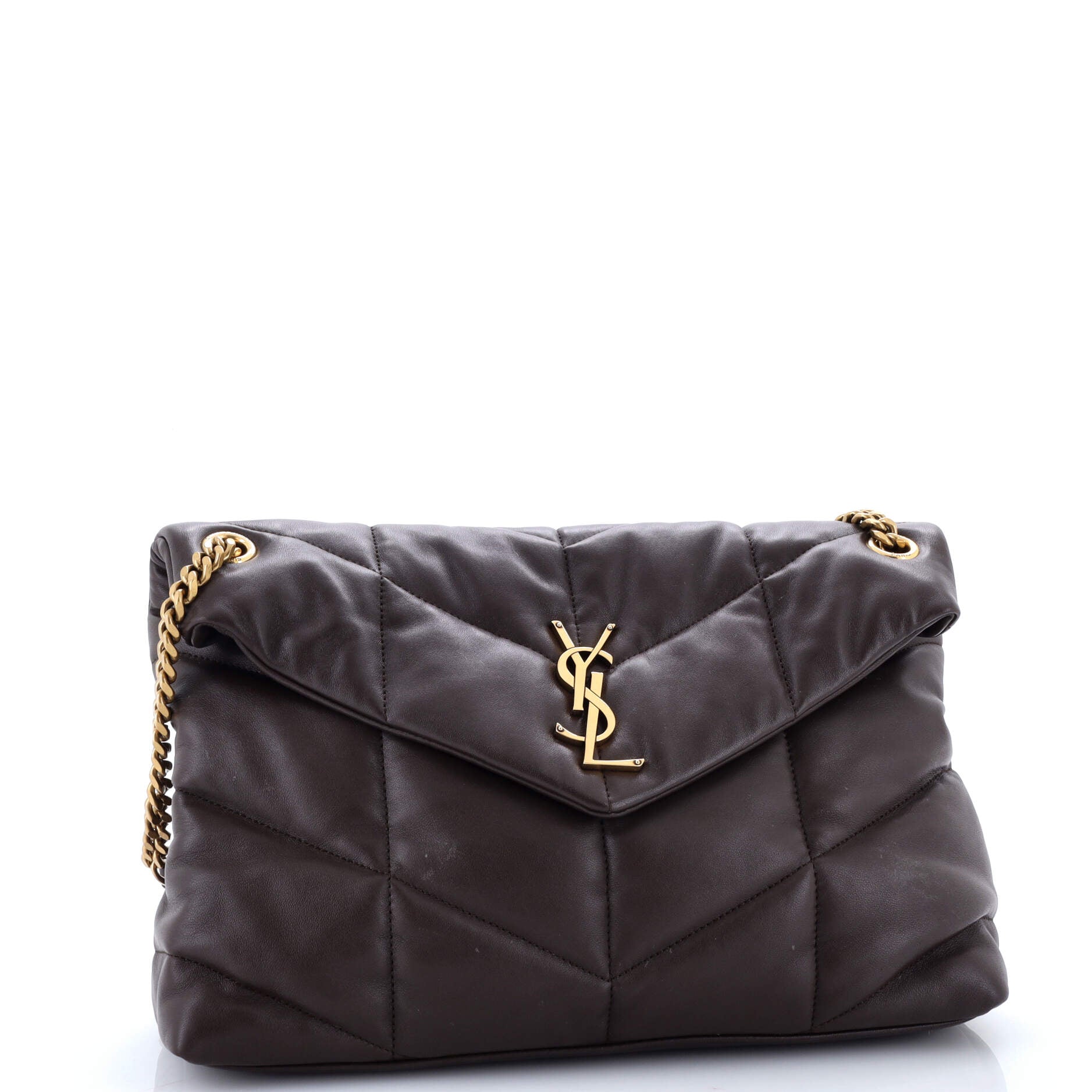 Saint Laurent Loulou Puffer Shoulder Bag Quilted Leather Medium