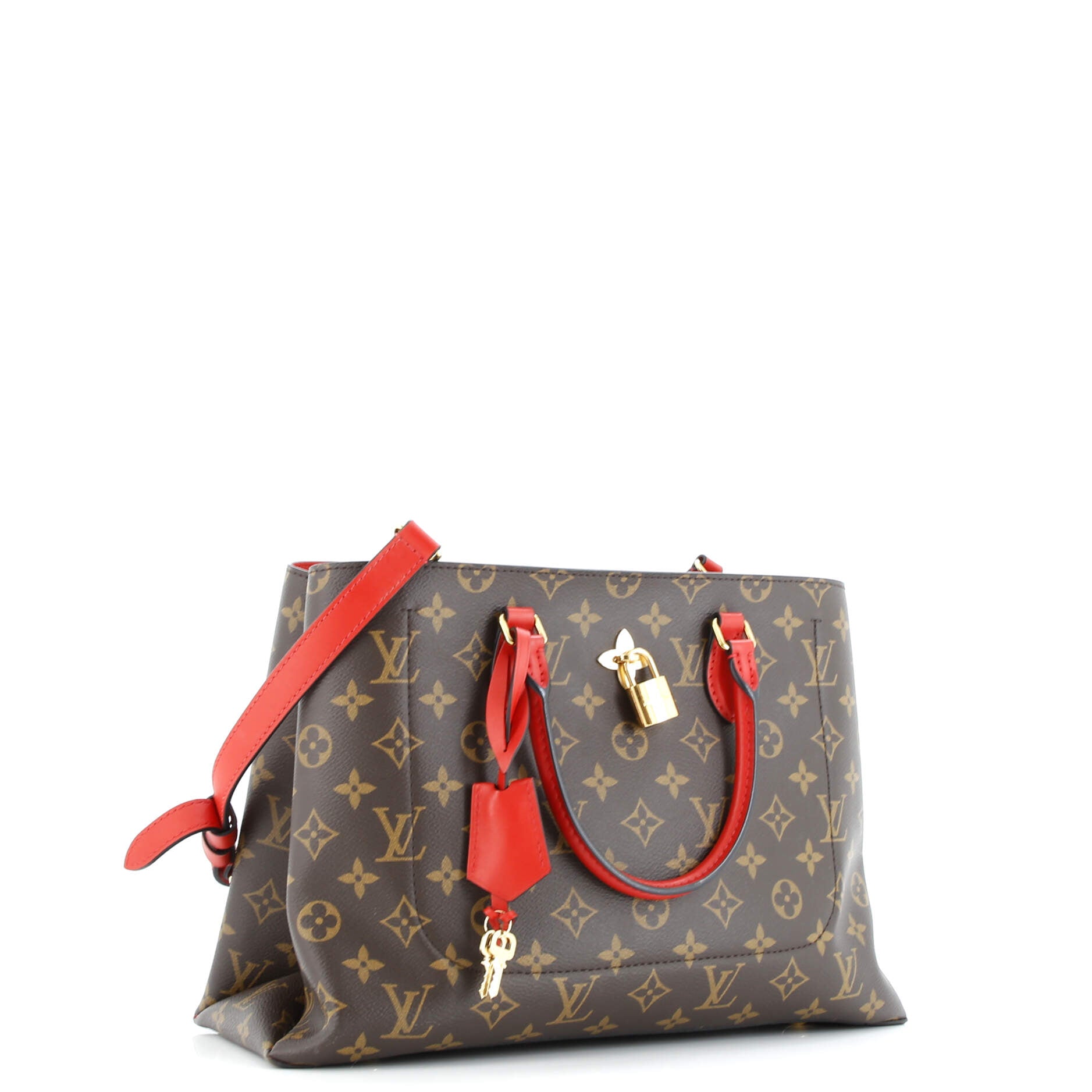 Louis Vuitton Flower Tote Monogram Canvas with Leather