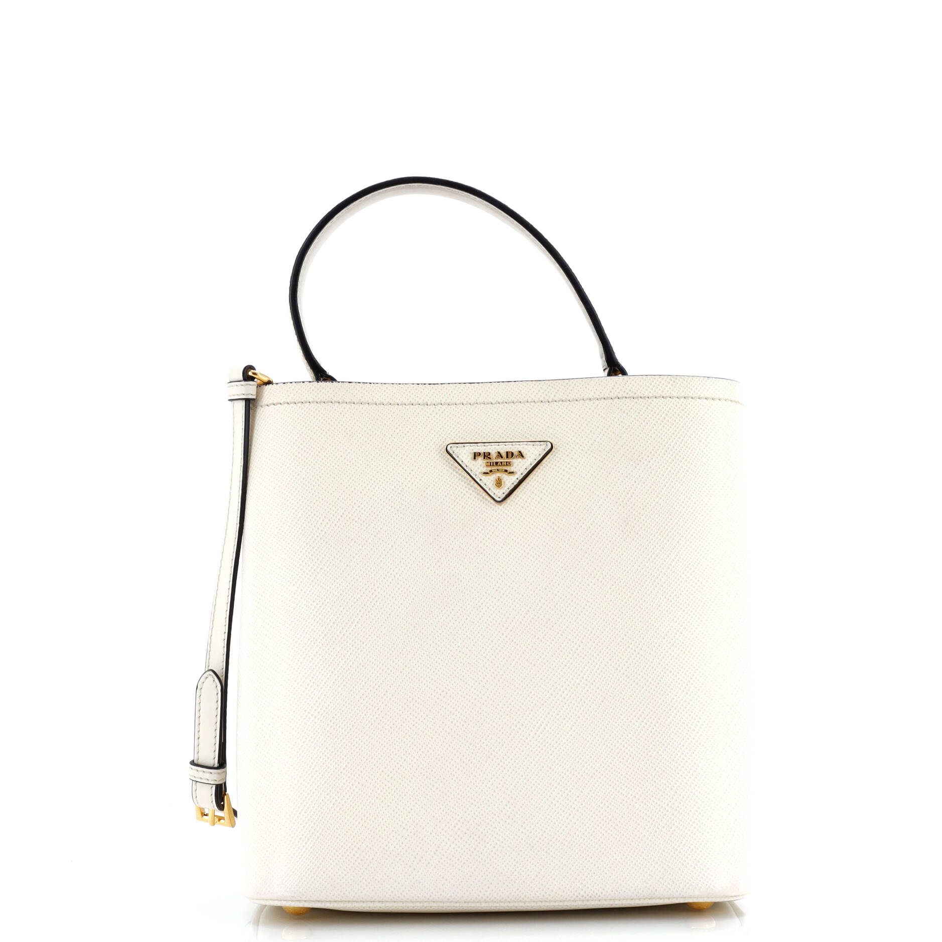 Prada Panier Bucket Bag Saffiano Leather Medium