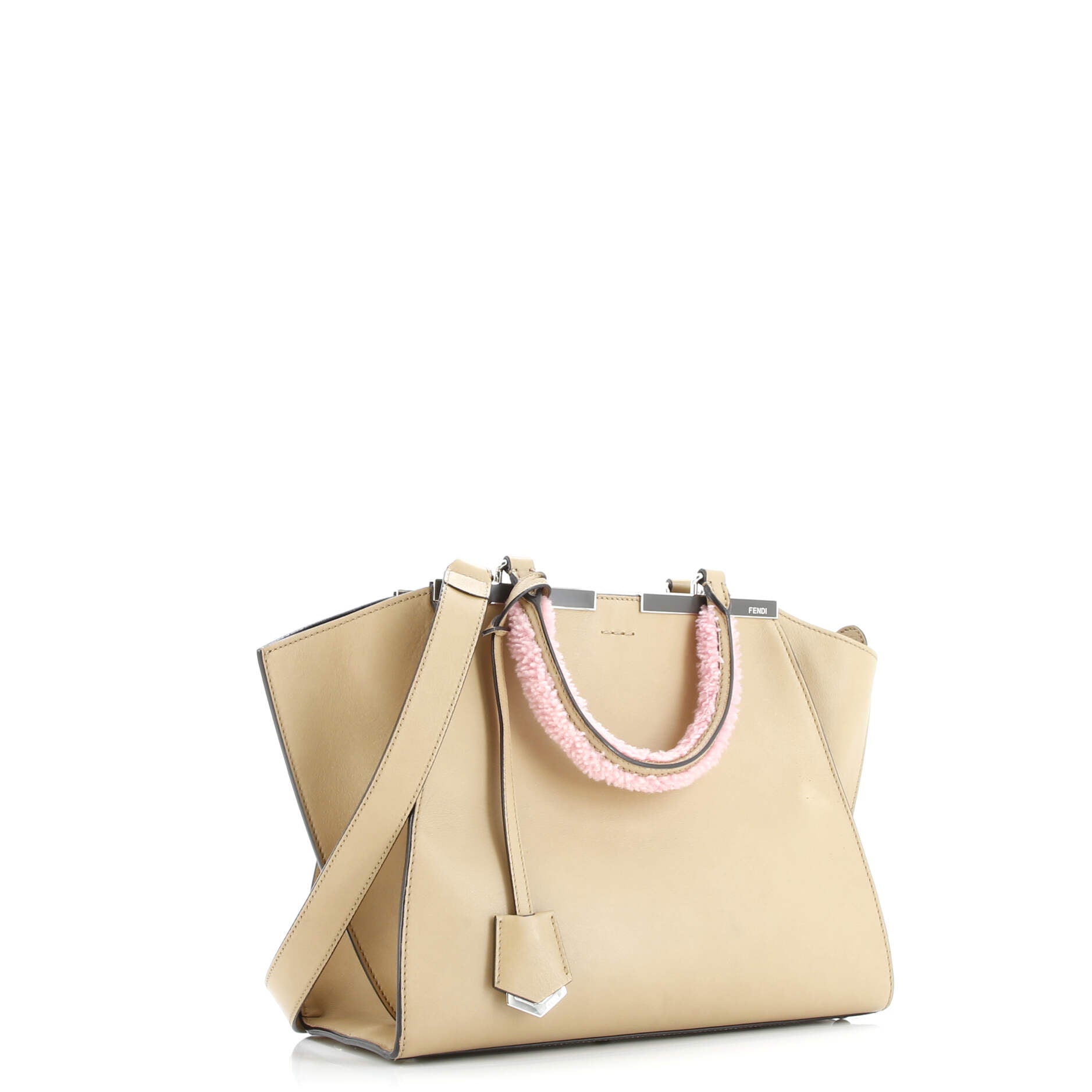 Fendi 3Jours Bag Leather with Shearling Petite