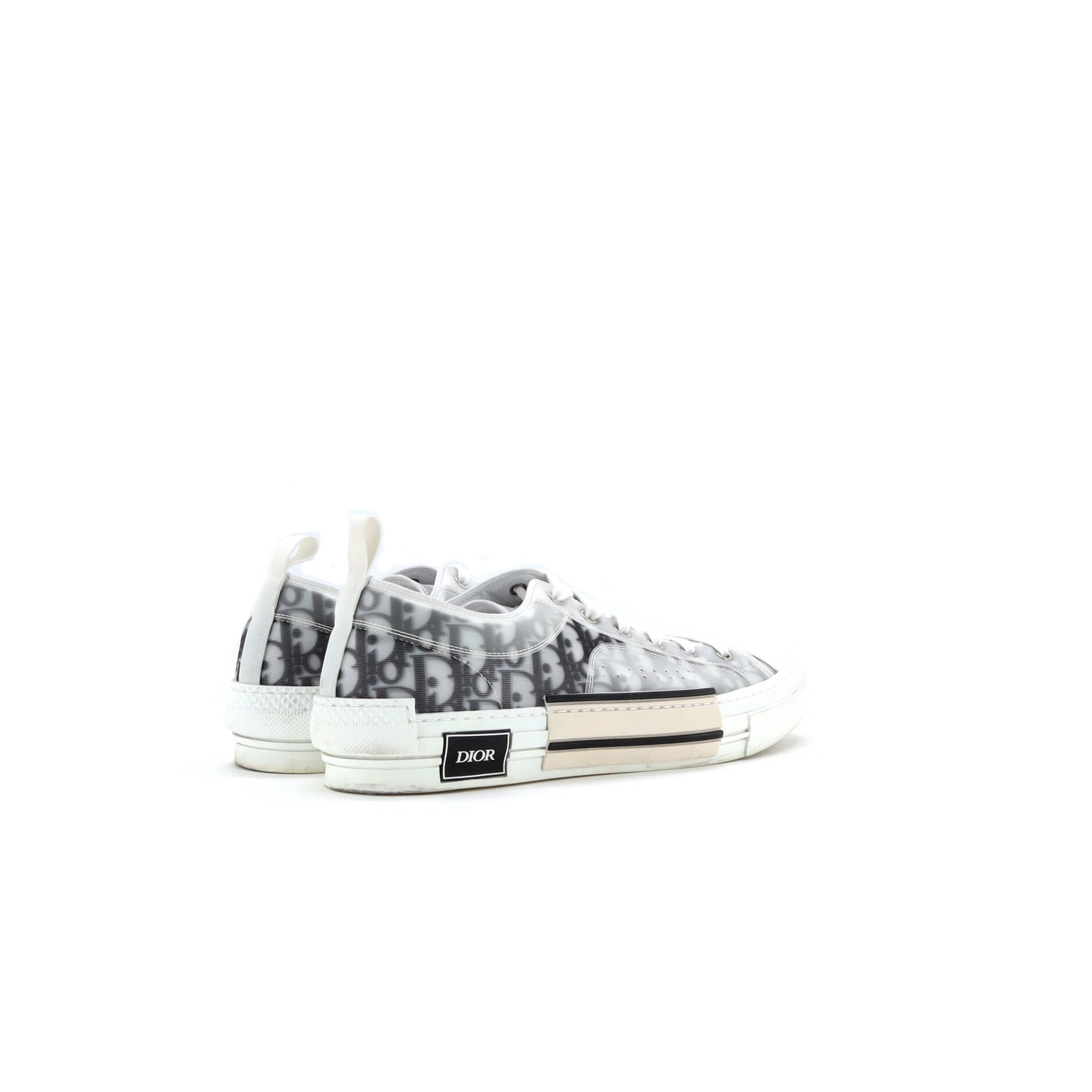 Christian Dior Men's B23 Cap Toe Low-Top Sneakers Oblique Technical Canvas