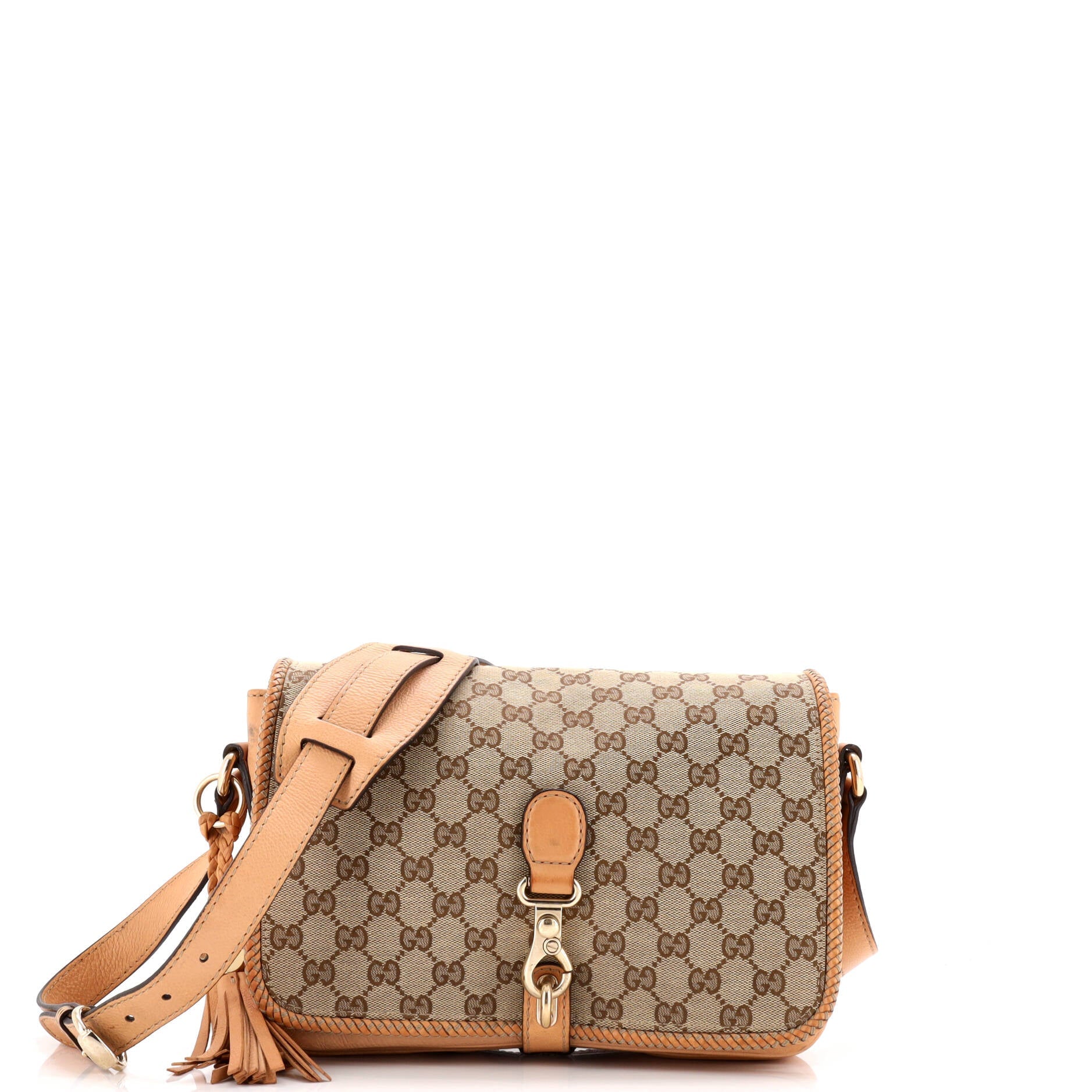 Gucci Marrakech Messenger Bag GG Canvas with Leather Medium