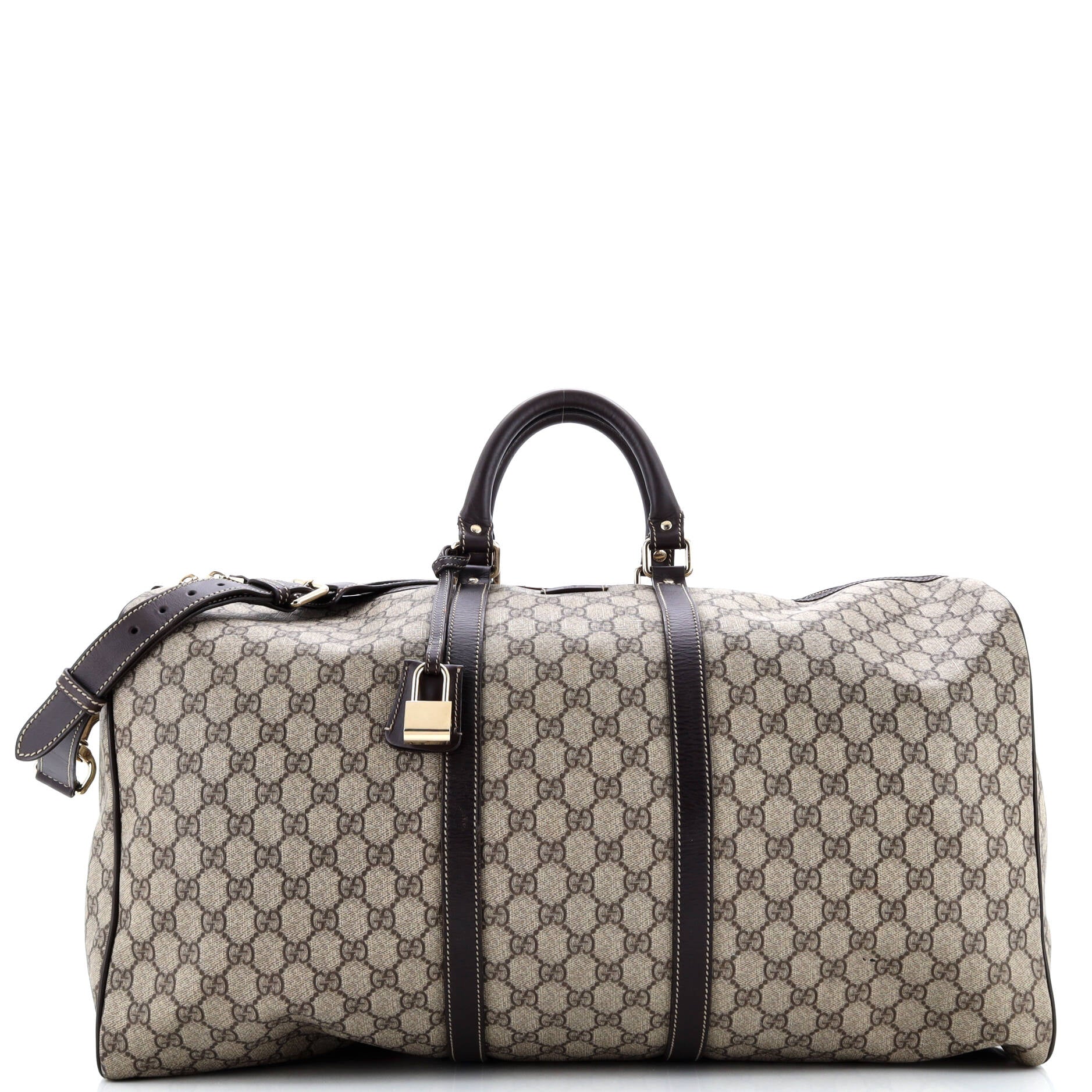 Gucci Carry On Convertible Duffle Bag GG Coated Canvas Medium