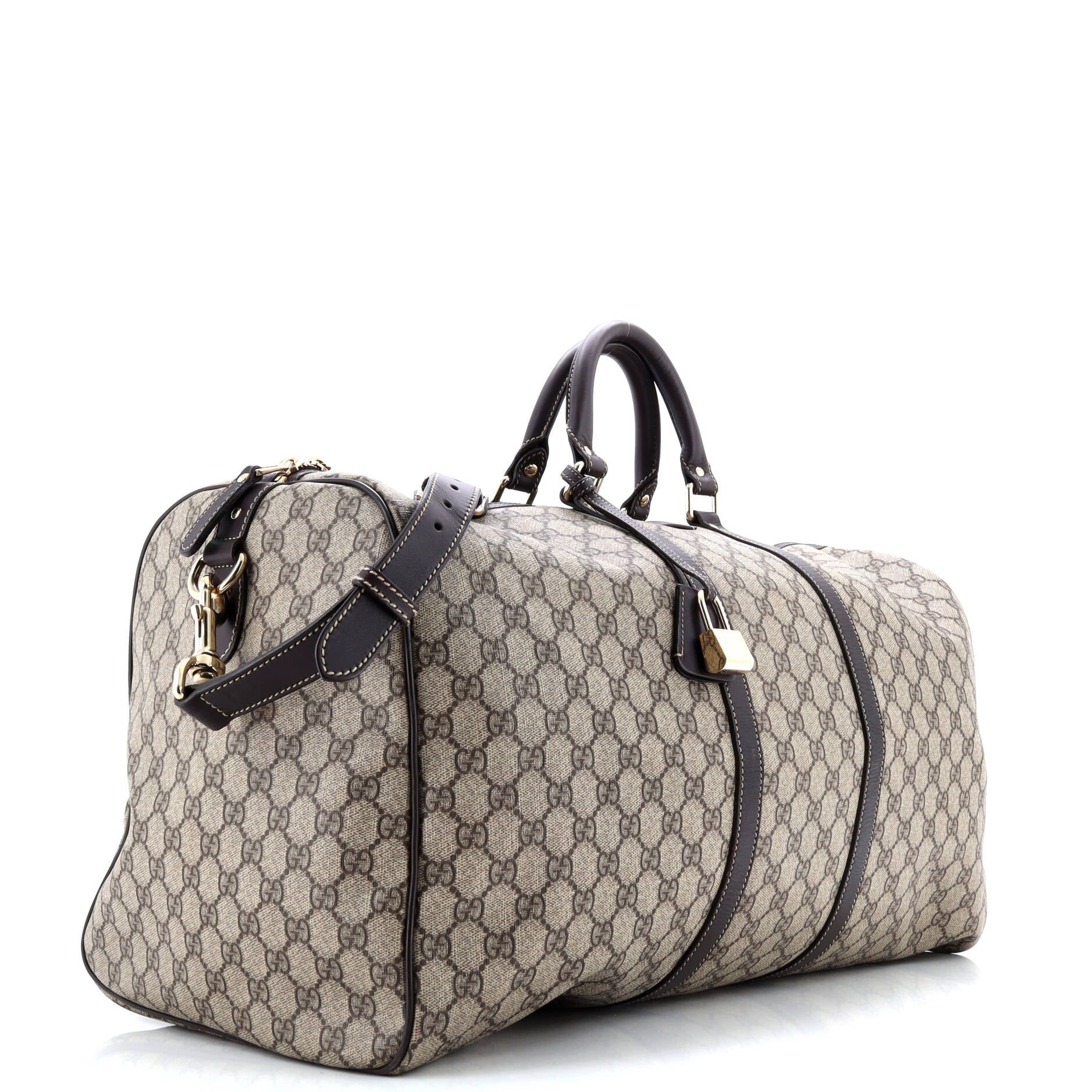 Gucci Carry On Convertible Duffle Bag GG Coated Canvas Medium