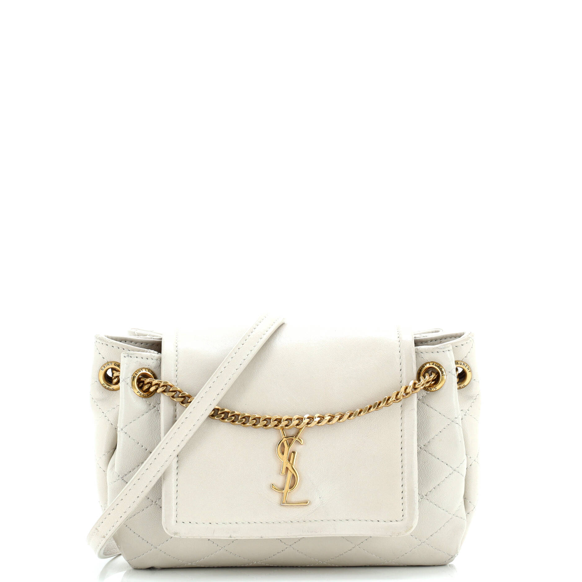 Saint Laurent Nolita Satchel Quilted Leather Mini